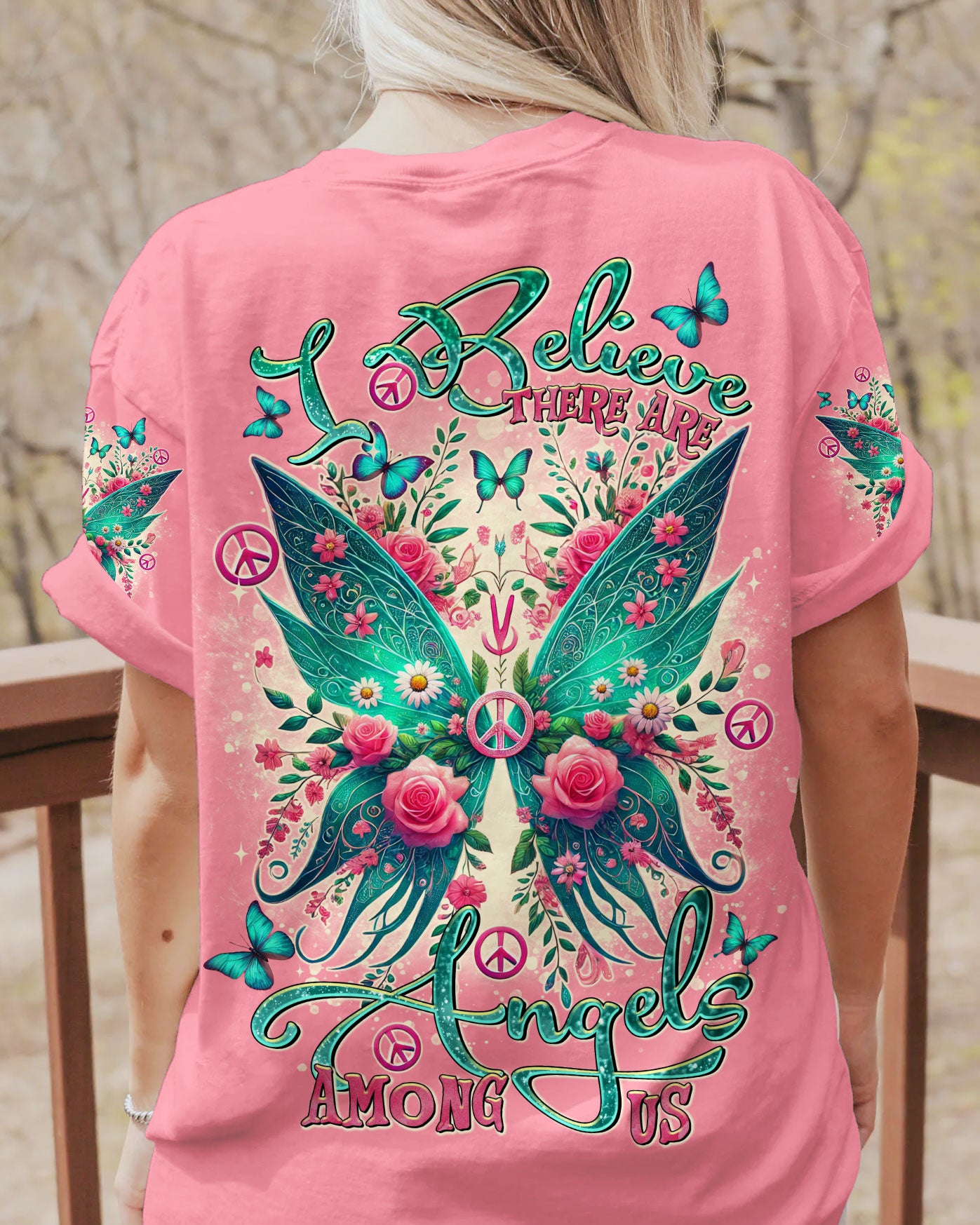 I BELIEVE THERE ARE ANGELS AMONG US WINGS ALL OVER PRINT - TLTR2907245
