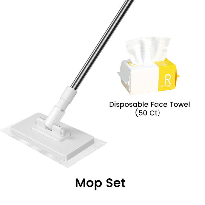 🔥🧹Disposable Dust Mop with 4 Reusable Cloths💦