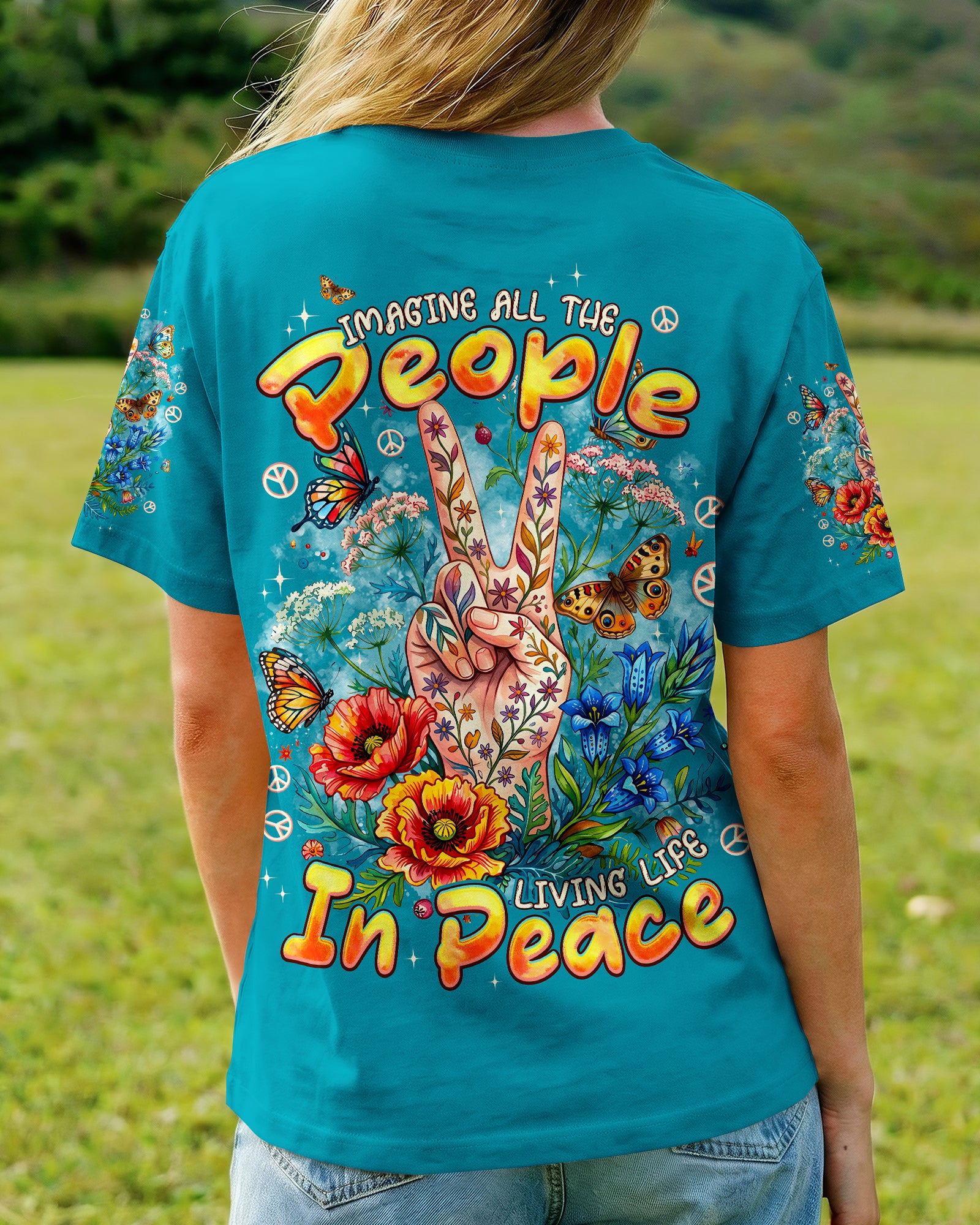 IMAGINE ALL THE PEOPLE LIVING LIFE IN PEACE ALL OVER PRINT - TYPQ2107265