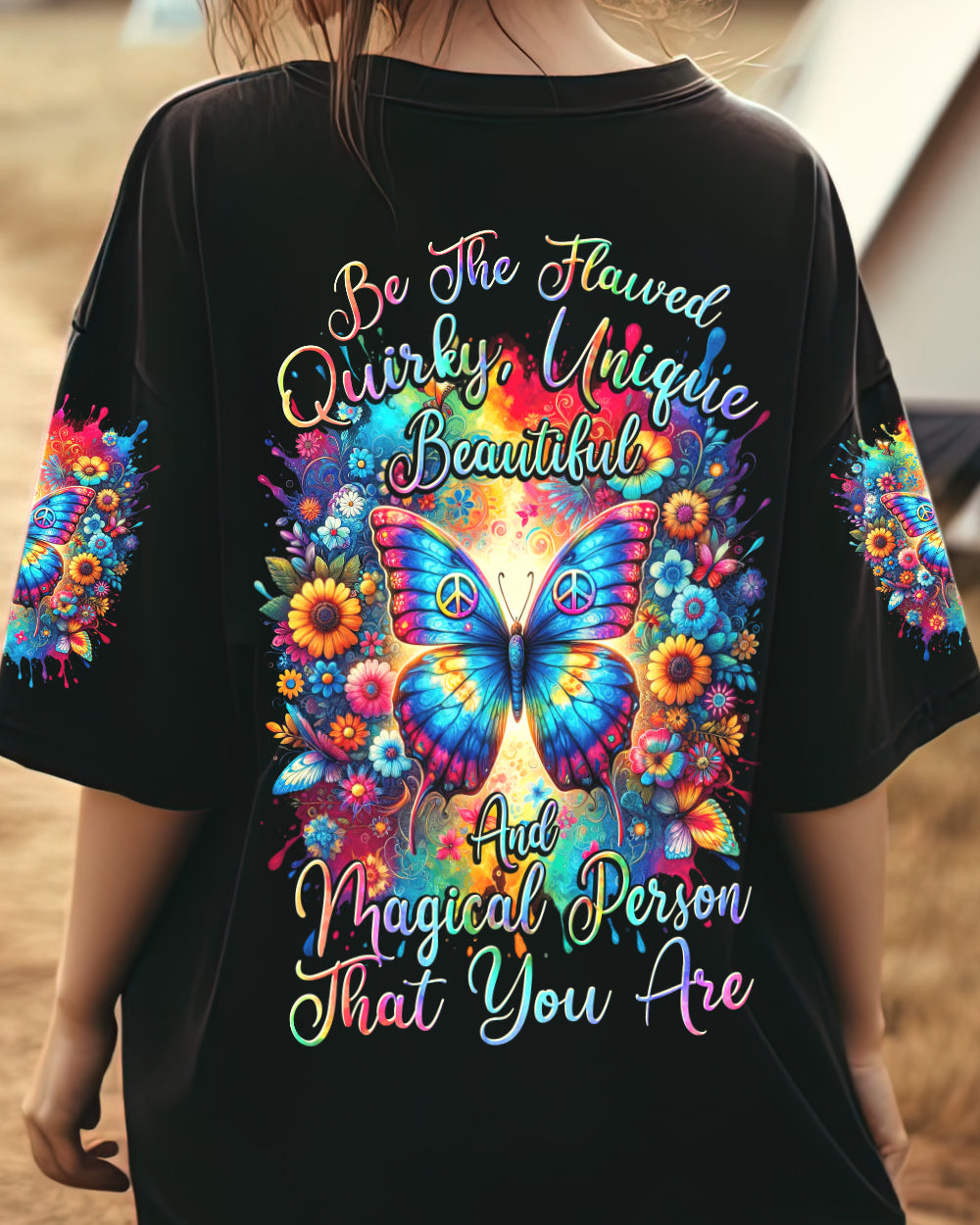 BE THE FLAWED BUTTERFLY ALL OVER PRINT - TYTD2911232