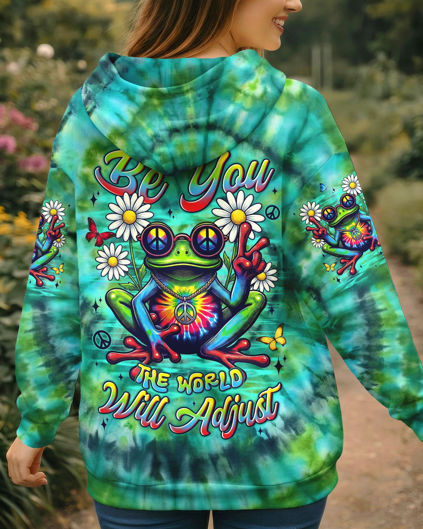 BE YOU THE WORLD WILL ADJUST FROG ALL OVER PRINT - TYLN1303263