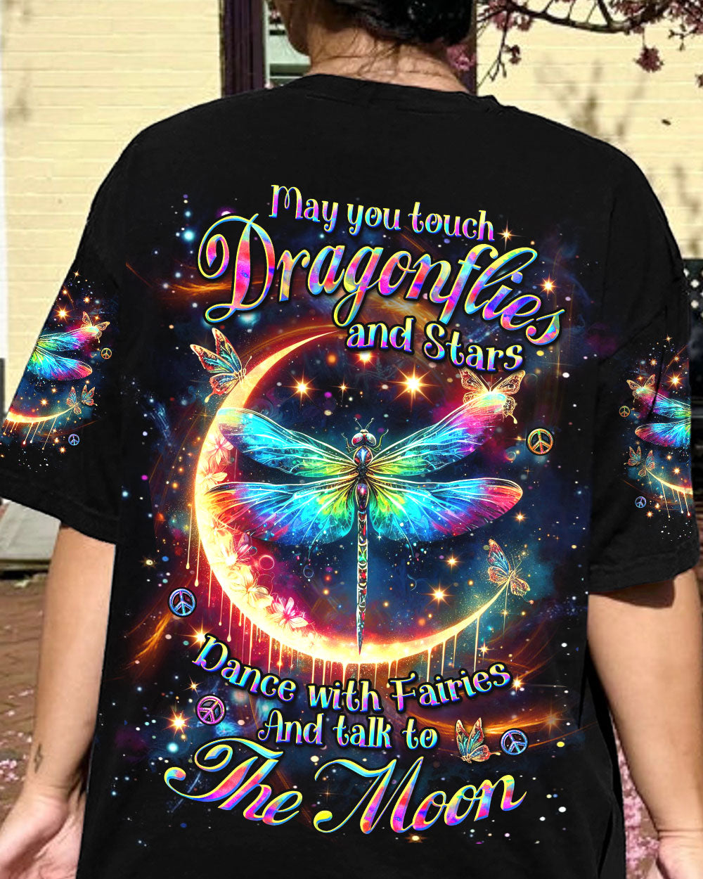 MAY YOU TOUCH DRAGONFLIES AND STARS ALL OVER PRINT - YHDU2005243
