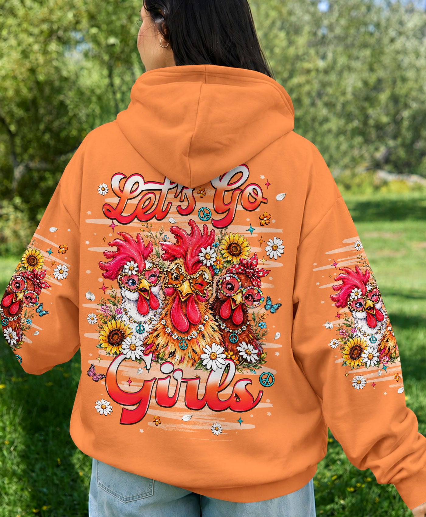 LET'S GO GIRLS CHICKEN ALL OVER PRINT    - TLHN2506262
