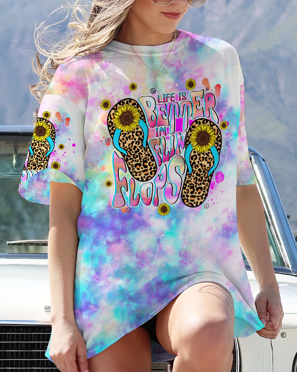 LIFE IS BETTER IN FLIP FLOPS TIE DYE ALL OVER PRINT - TLNT2908232