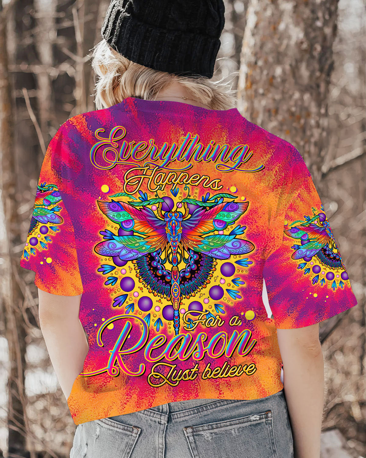 JUST BELIEVE DRAGONFLY ALL OVER PRINT - TLTR1606233