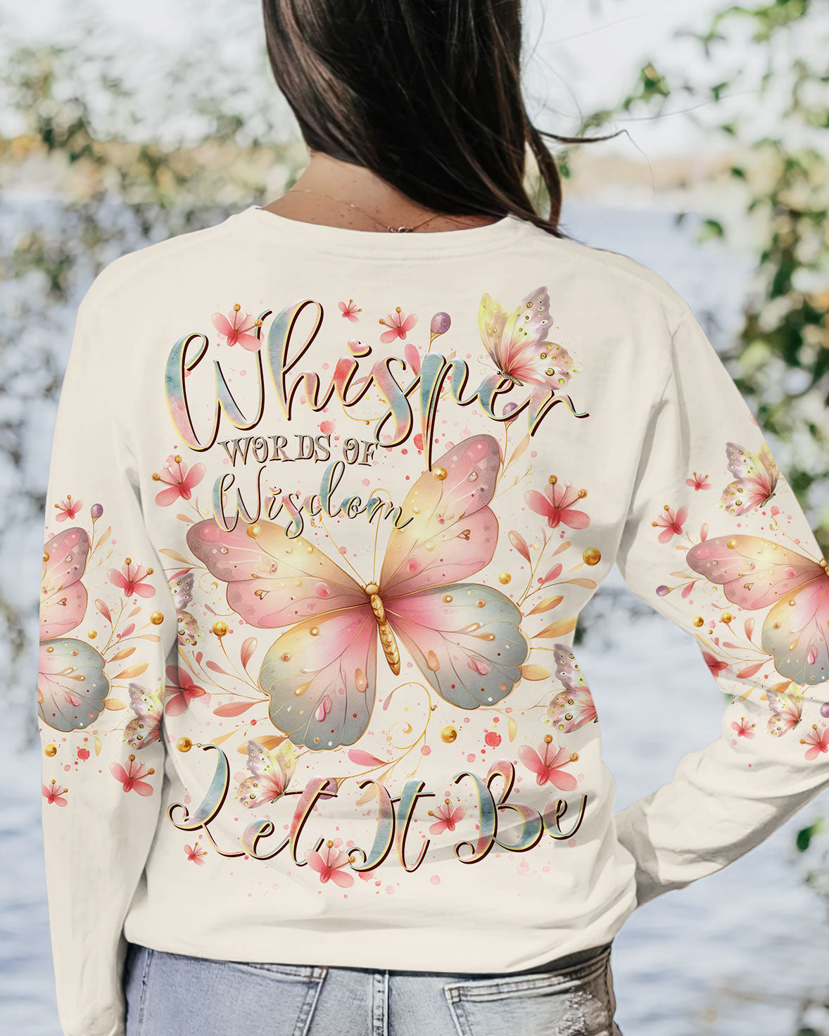 WHISPER WORDS OF WISDOM BUTTERFLY ALL OVER PRINT - TLTR1912234