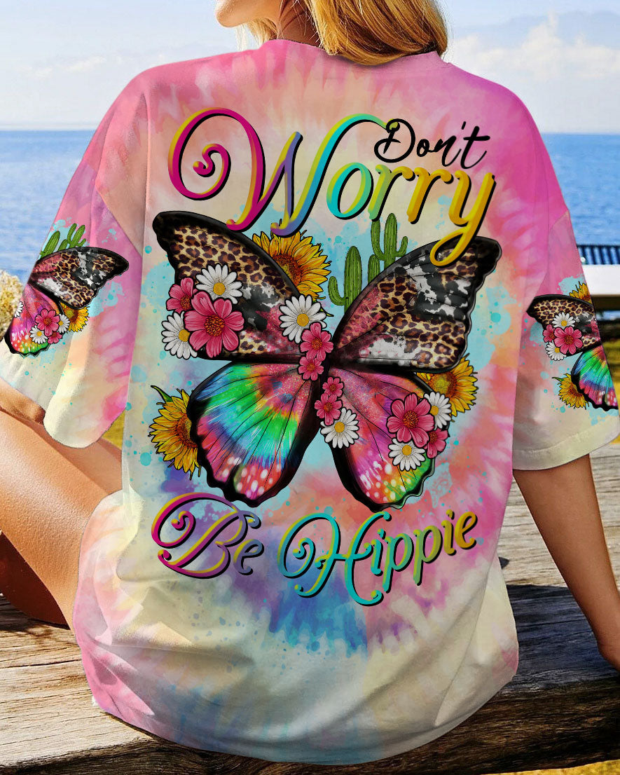 DON'T WORRY BE HIPPIE BUTTERFLY ALL OVER PRINT - TLTR3005232