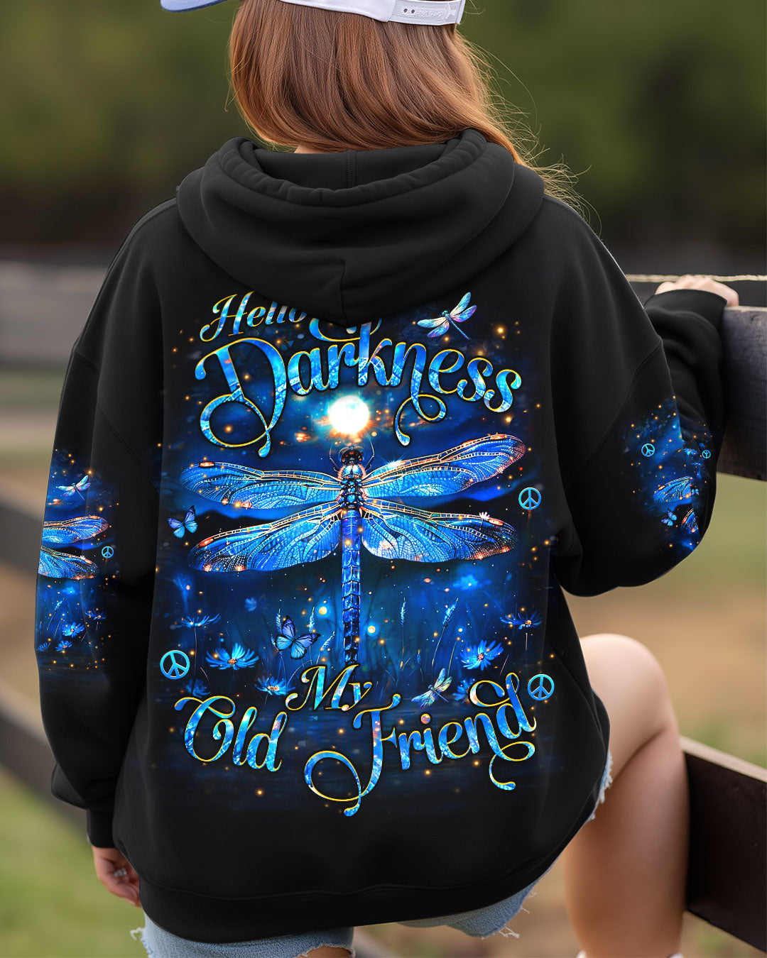 HELLO DARKNESS MY OLD FRIEND DRAGONFLY ALL OVER PRINT - YHHN2512253