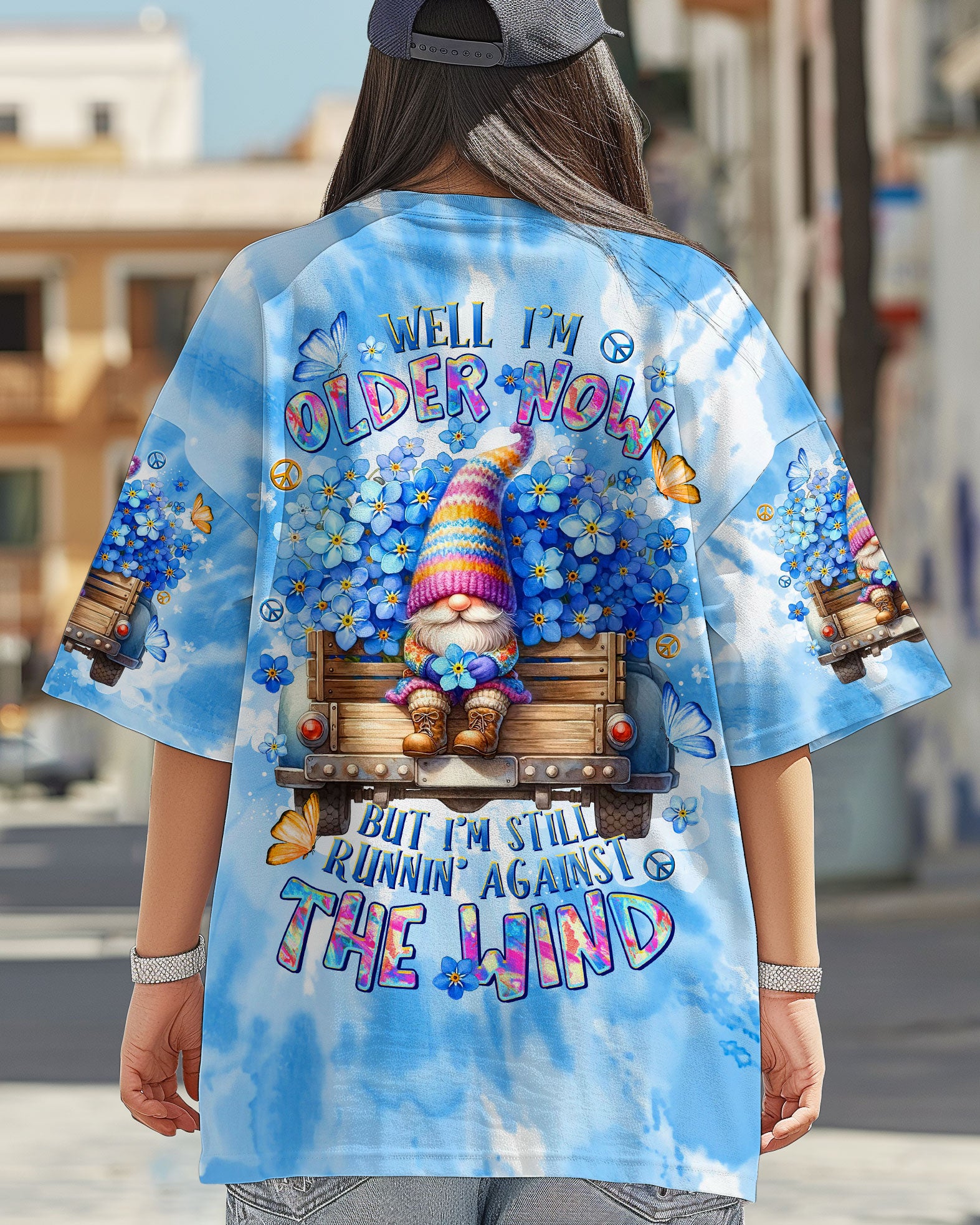 RUNNING AGAINST THE WIND GNOME ALL OVER PRINT - TLTR2006253