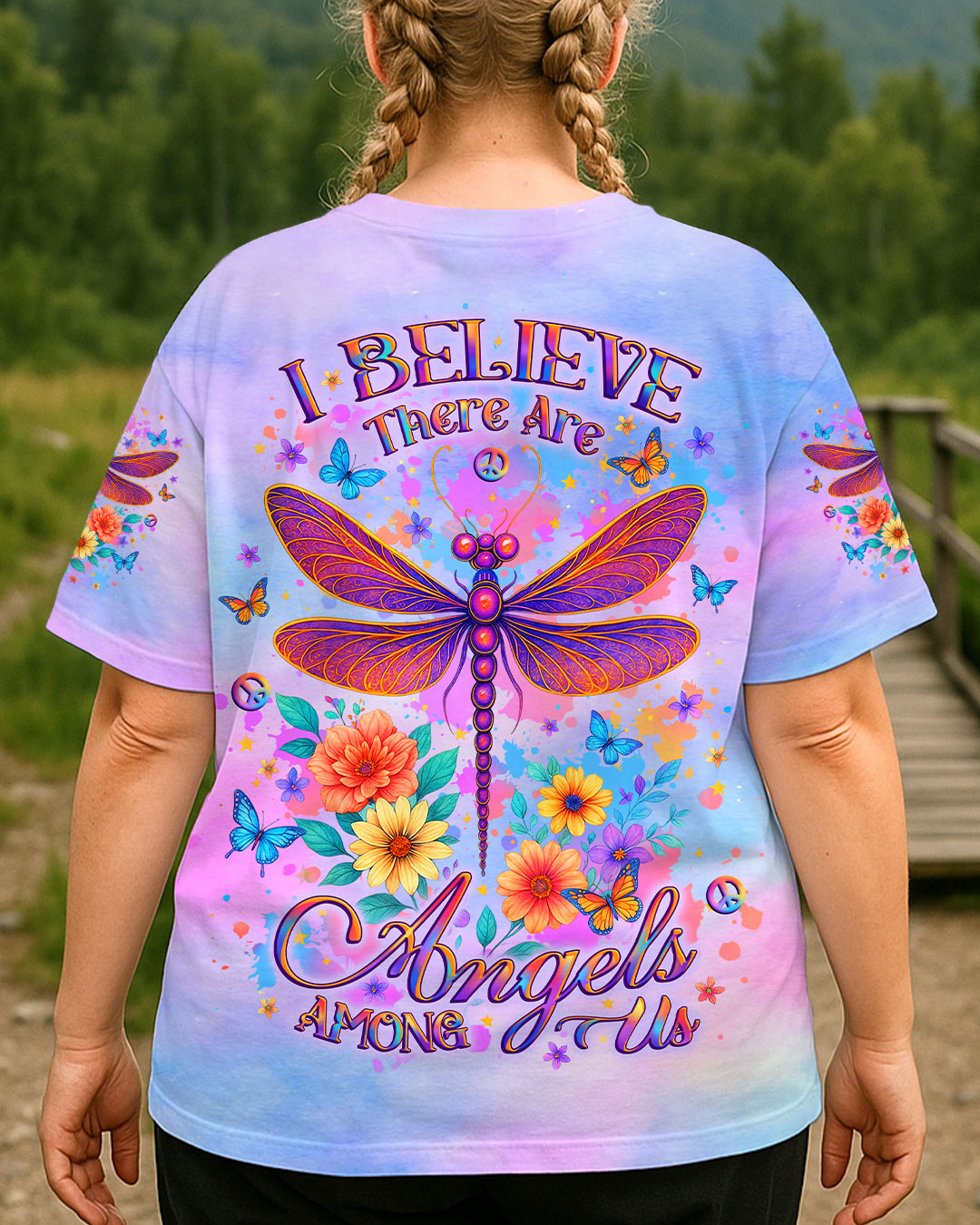 I BELIEVE THERE ARE ANGELS AMONG US ALL OVER PRINT - YHLT2207254