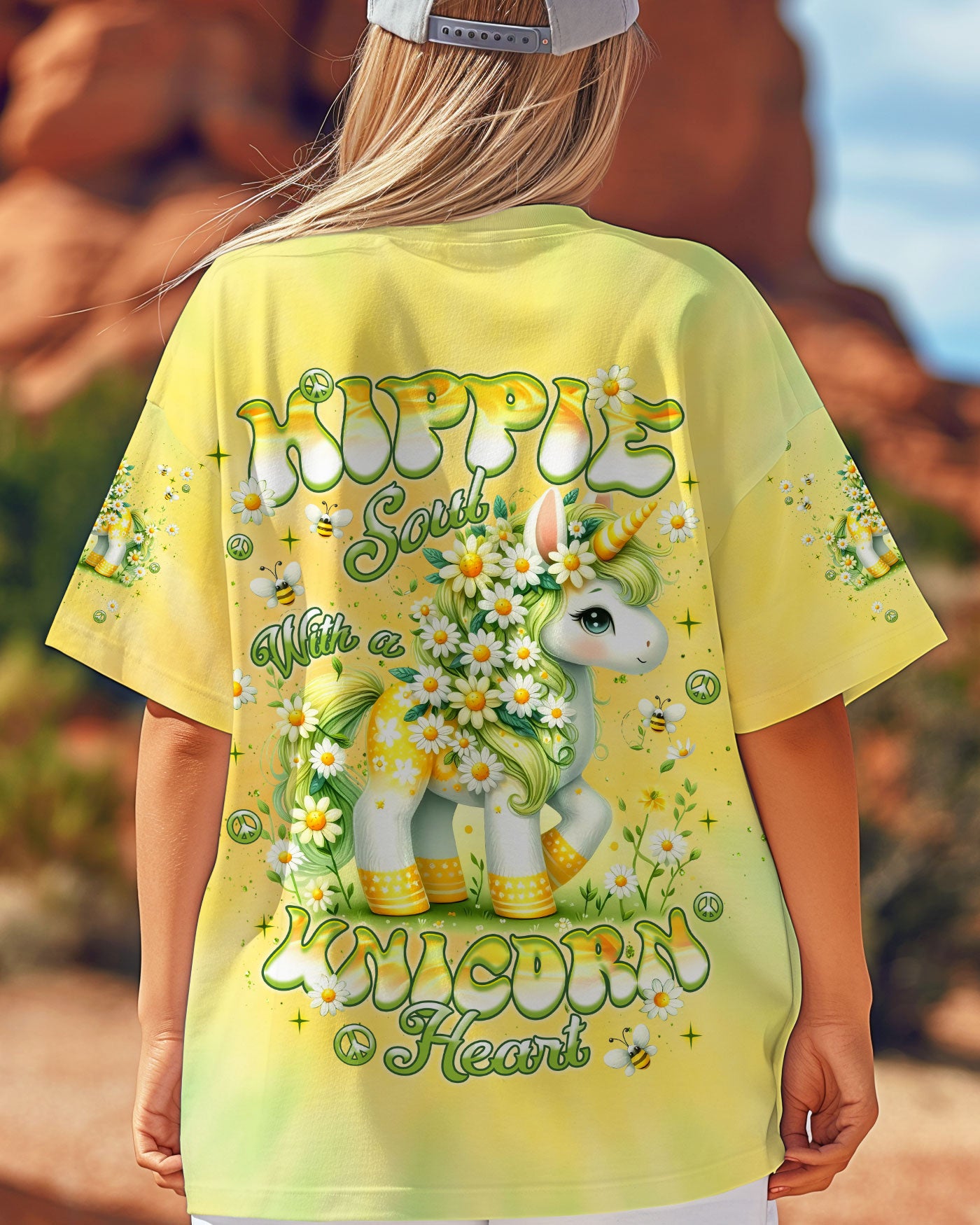HIPPIE SOUL WITH A UNICORN HEART ALL OVER PRINT - TLNT0407252
