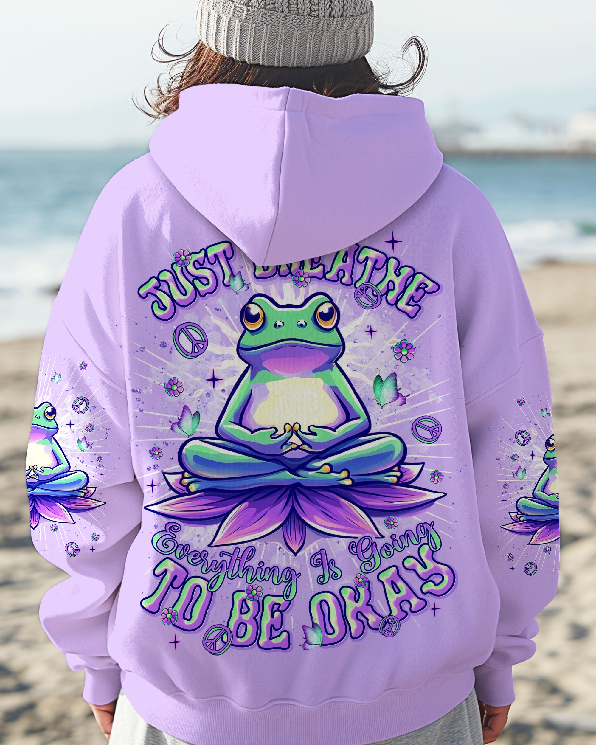 JUST BREATHE FROG ALL OVER PRINT  - TLNT1902255