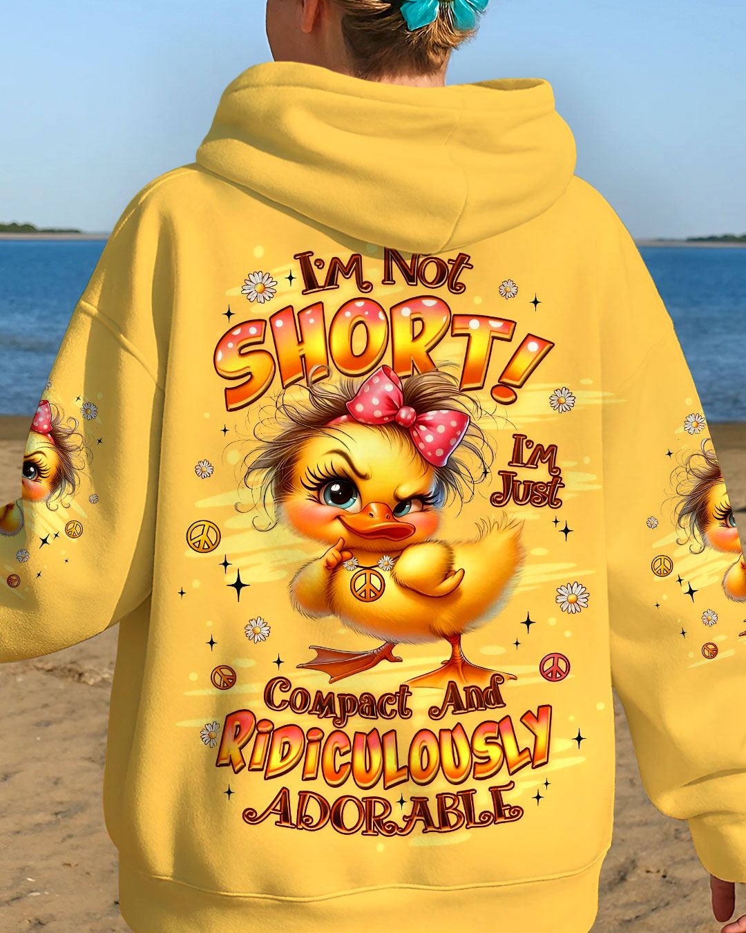 I'M NOT SHORT DUCK HIPPIE ALL OVER PRINT - YHLT2808251