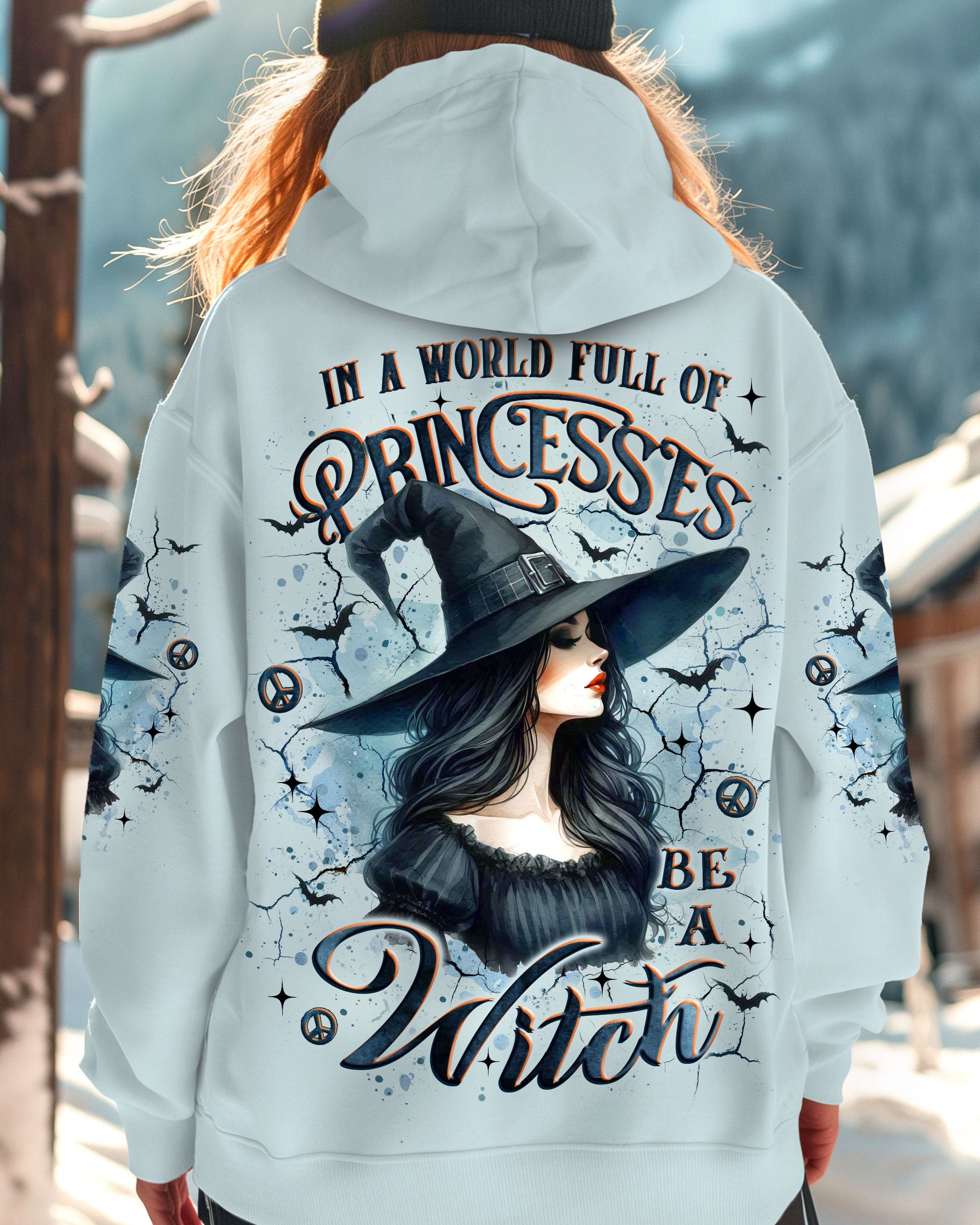 IN A WORLD FULL OF PRINCESSES BE A WITCH HALLOWEEN ALL OVER PRINT - YHLT2209252