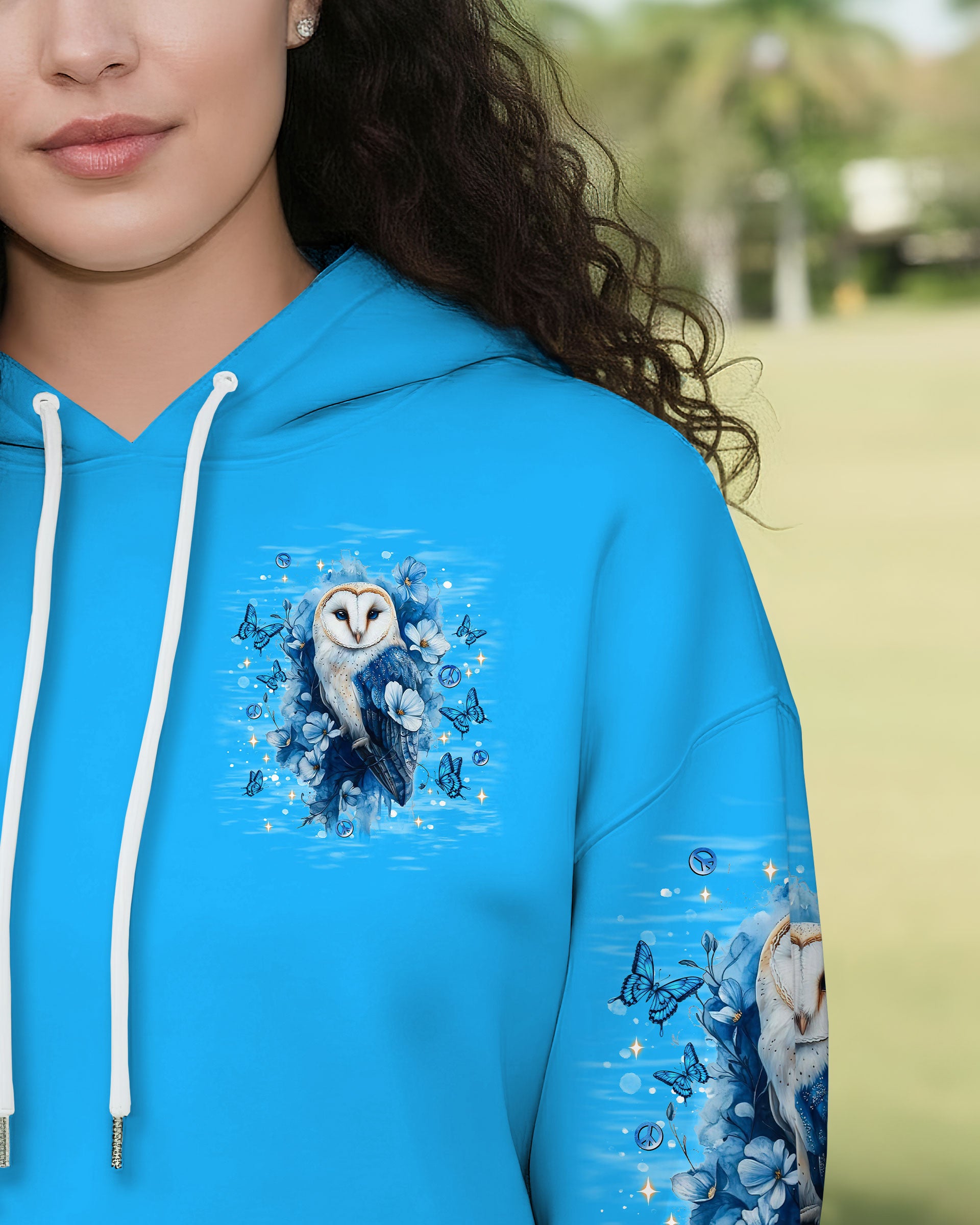 WHISPER WORDS OF WISDOM LET IT BE OWL ALL OVER PRINT  - TLNT1110253