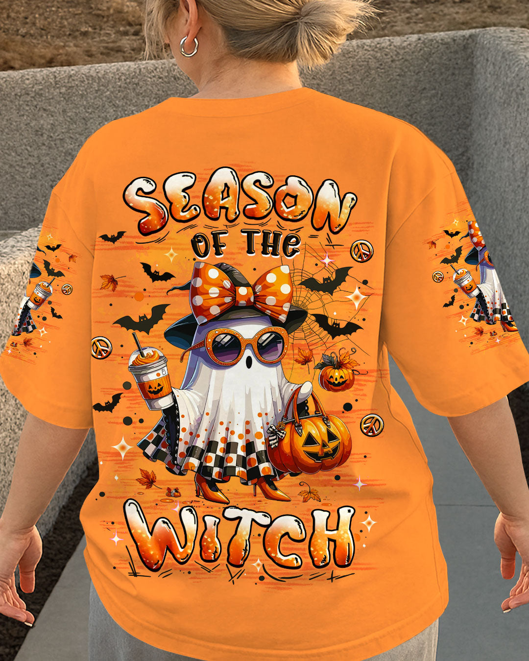 SEASON OF THE WITCH HALLOWEEN BOO ALL OVER PRINT - YHLT1408252