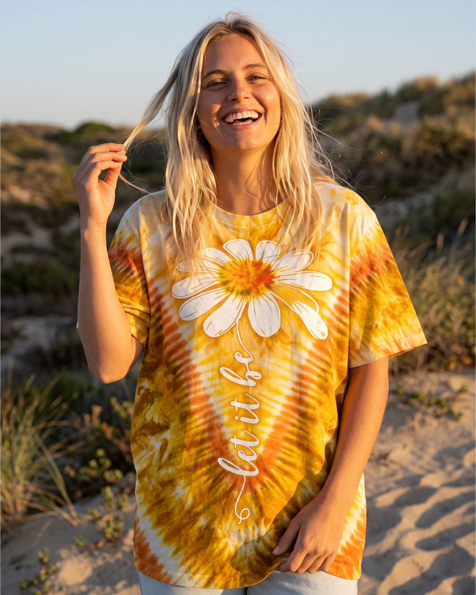 LET IT BE DAISIES V PATTERN  ALL OVER PRINT   - TLTW0107261