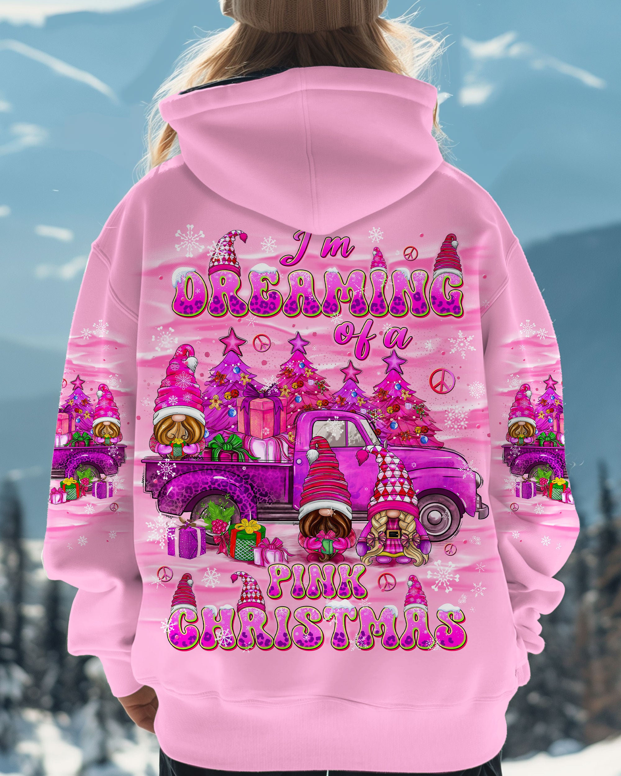 PINK CHRISTMAS ALL OVER PRINT - TLNT3110244