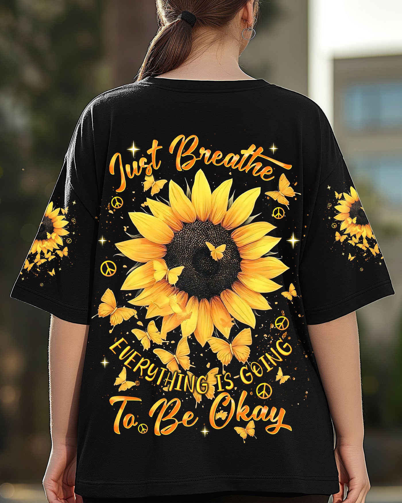 JUST BREATHE SUNFLOWER ALL OVER PRINT  - TLNT1203252