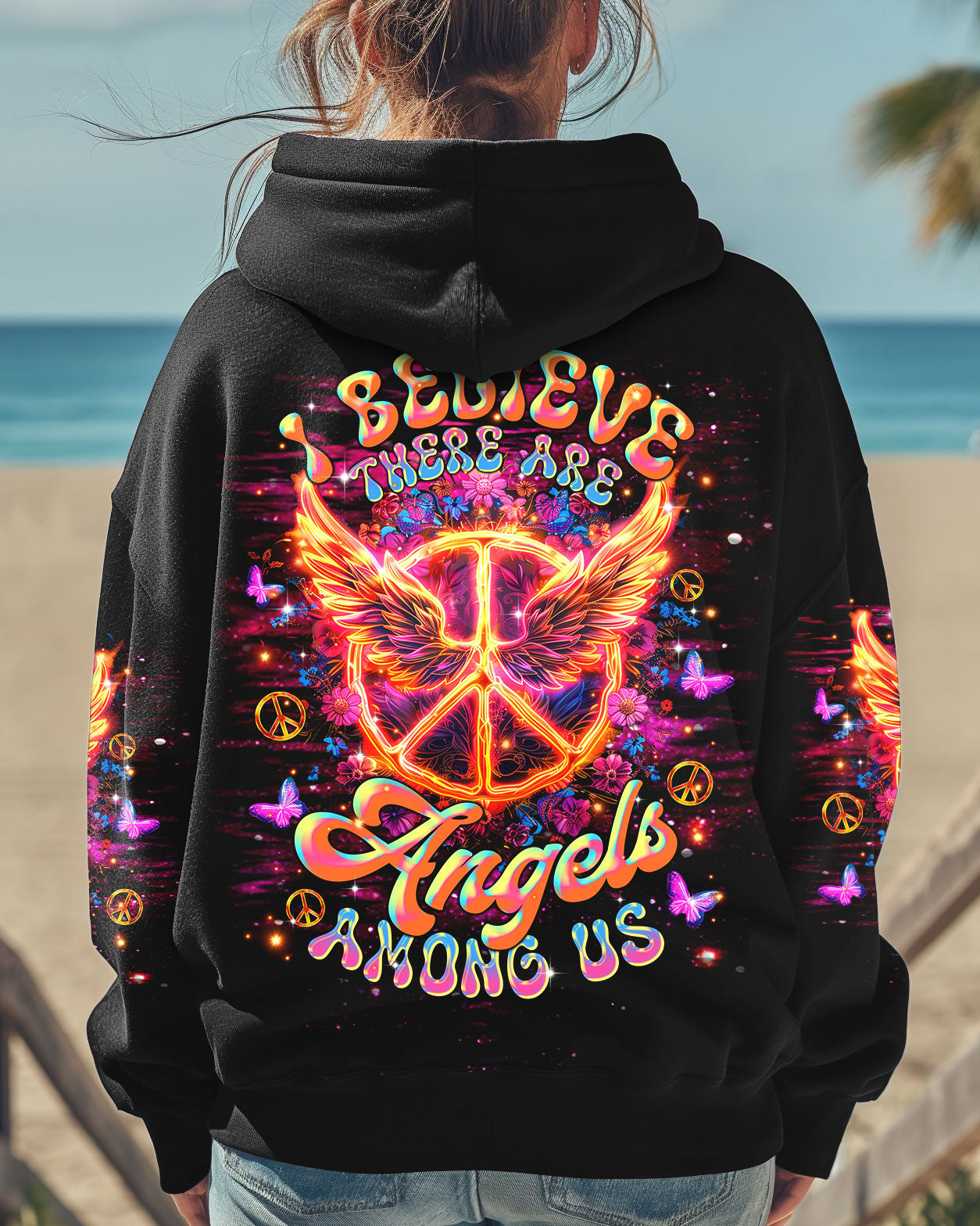 I BELIEVE THERE ARE ANGELS AMONG US WINGS ALL OVER PRINT - TLTR0401252