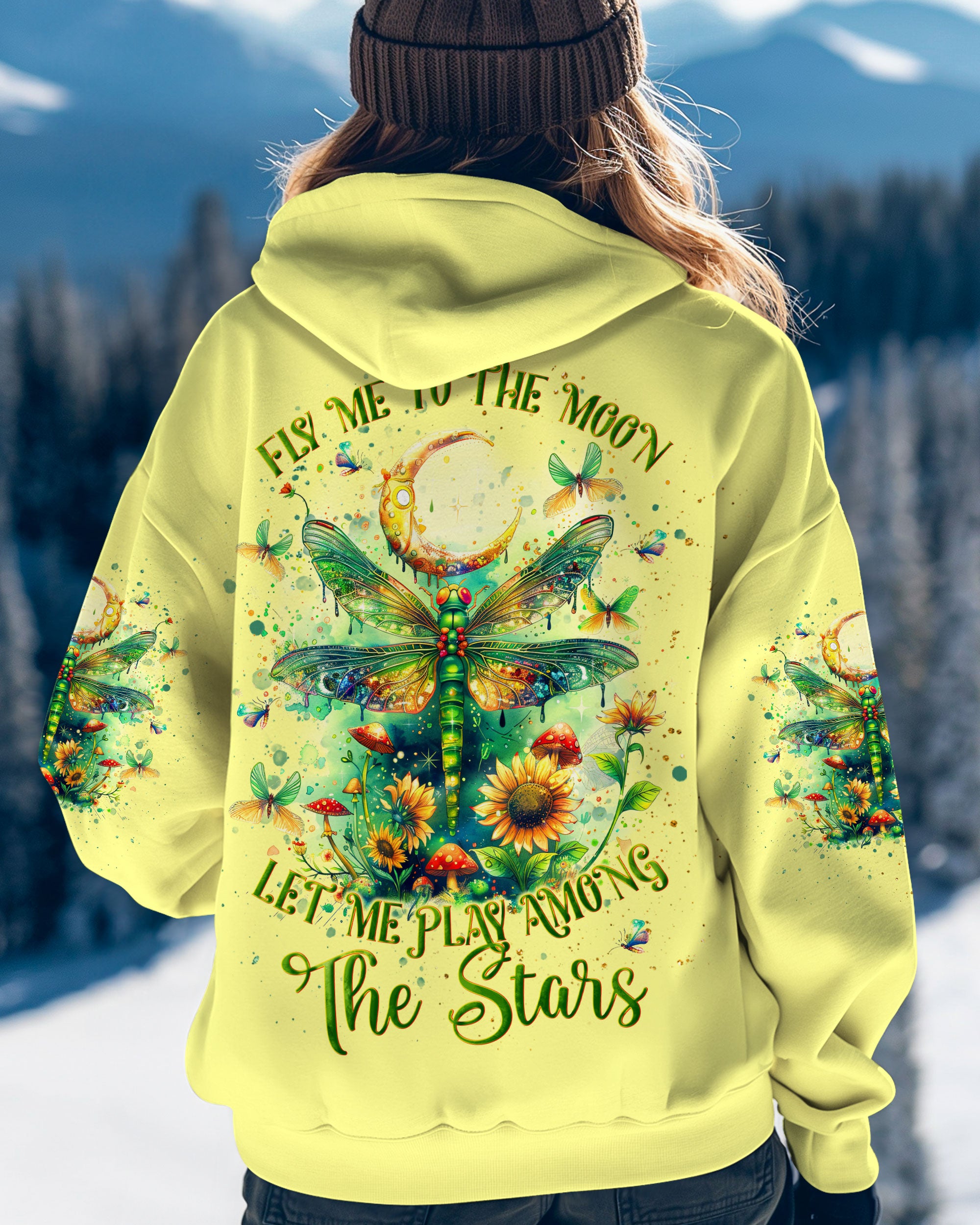 FLY ME TO THE MOON DRAGONFLY ALL OVER PRINT   - TLNT0912243