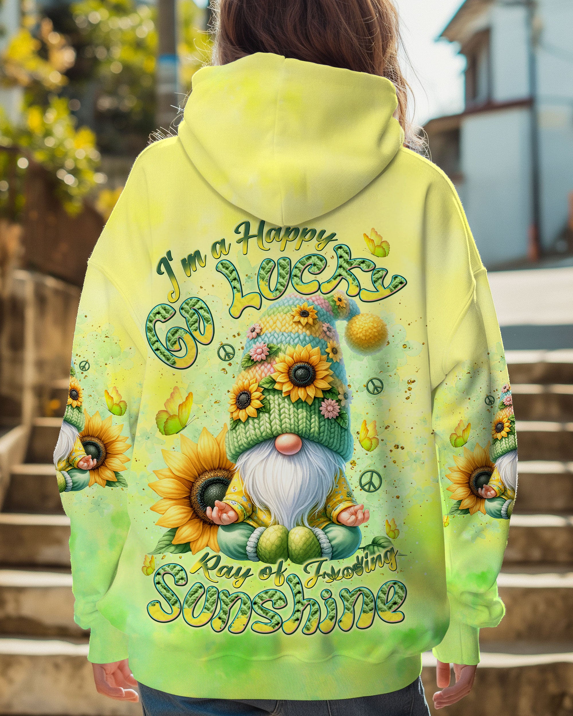 I'M A HAPPY GO LUCKY GNOME ALL OVER PRINT  - TLNT2310243