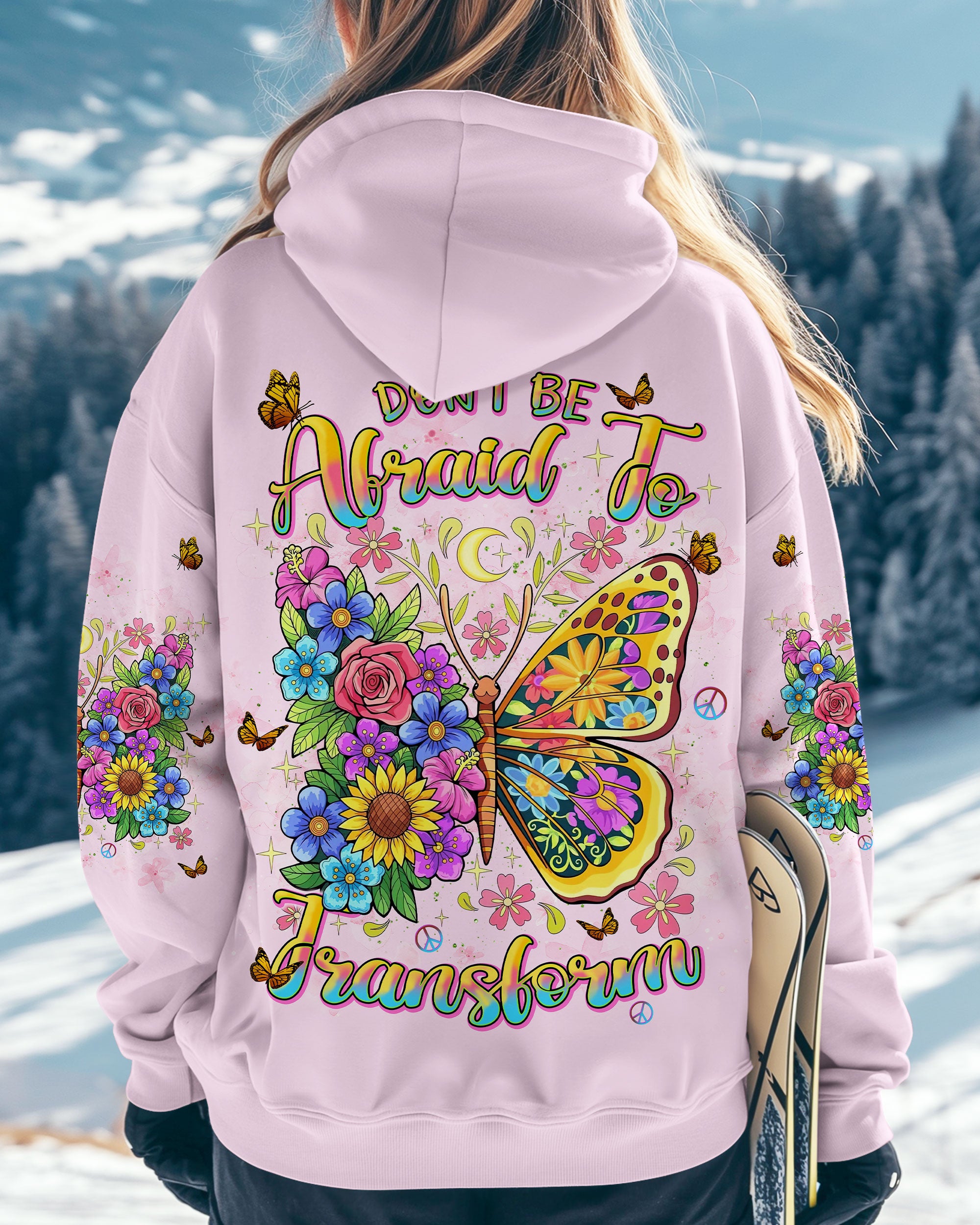 DON'T BE AFRAID TO TRANSFORM BUTTERFLY ALL OVER PRINT - TLNT1912243