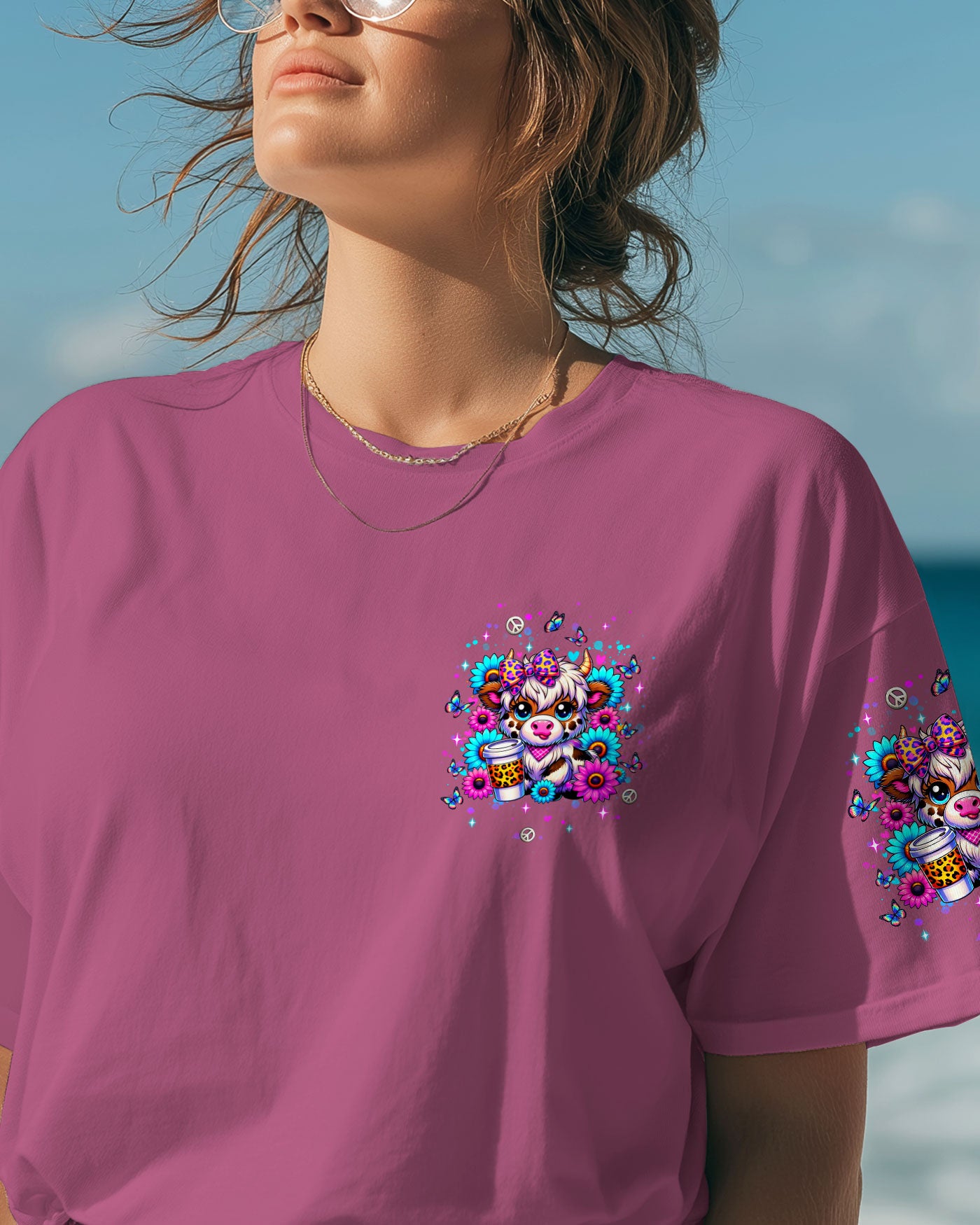 BIT OF A MESS COW ALL OVER PRINT  - TLNT2307253