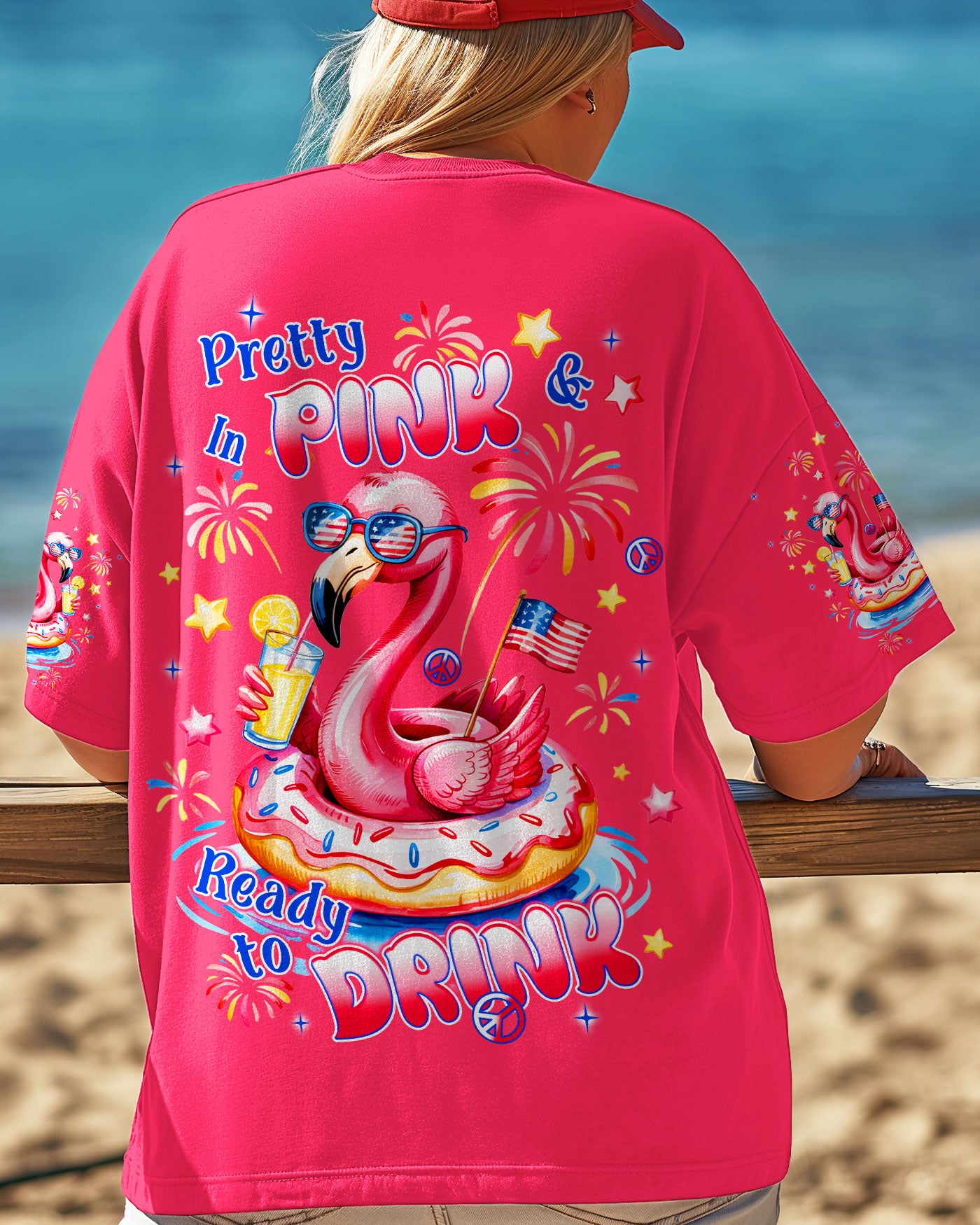 PRETTY IN PINK FLAMINGO ALL OVER PRINT - TLNT1205252