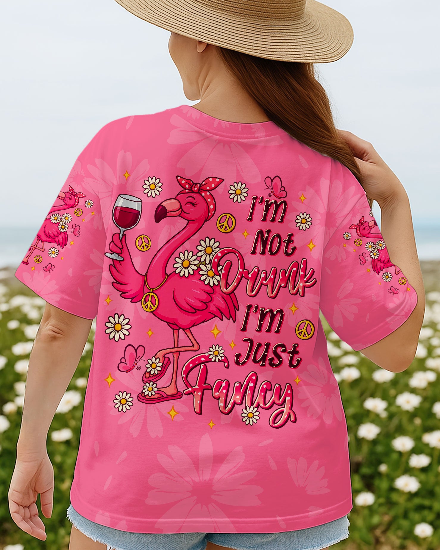 I'M JUST FANCY FLAMINGO ALL OVER PRINT  - TLTR1909253