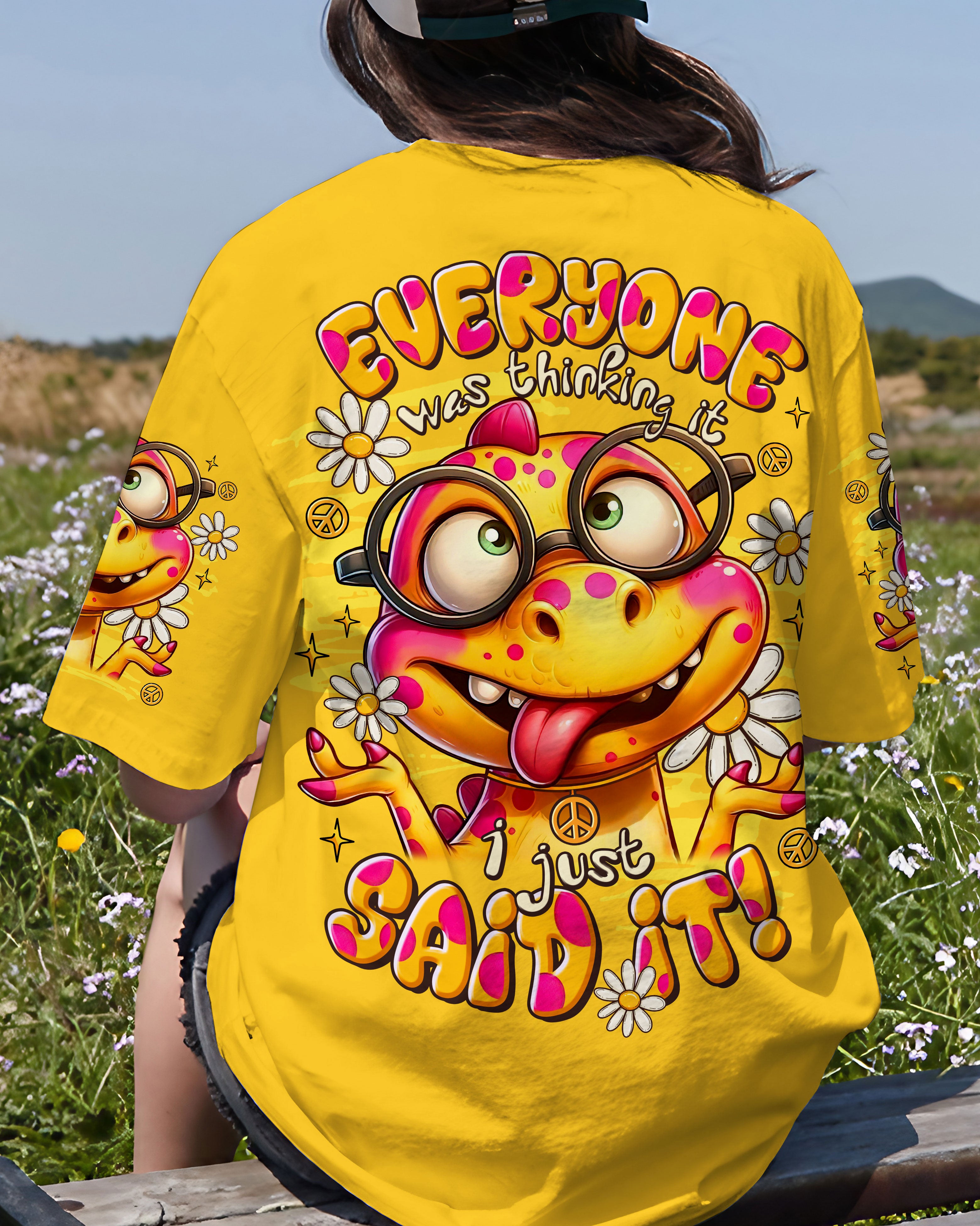 EVERYONE WAS THINKING  IT DINOSAUR ALL OVER PRINT  - TLTR1808253