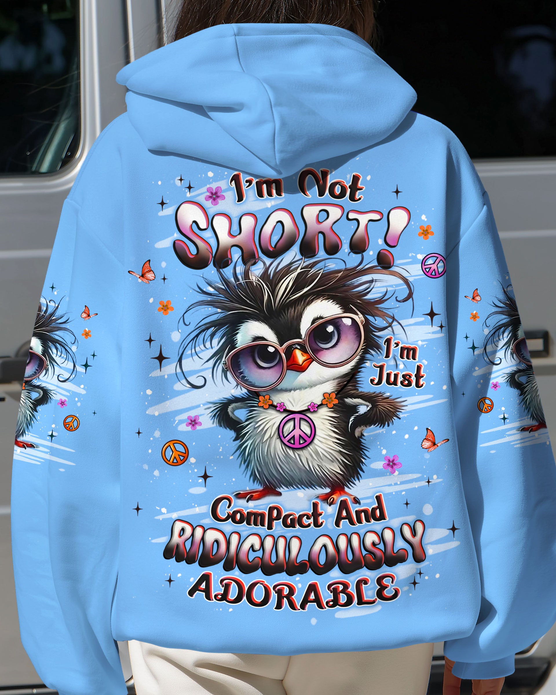 I'M NOT SHORT DUCK HIPPIE ALL OVER PRINT - YHLT0309251