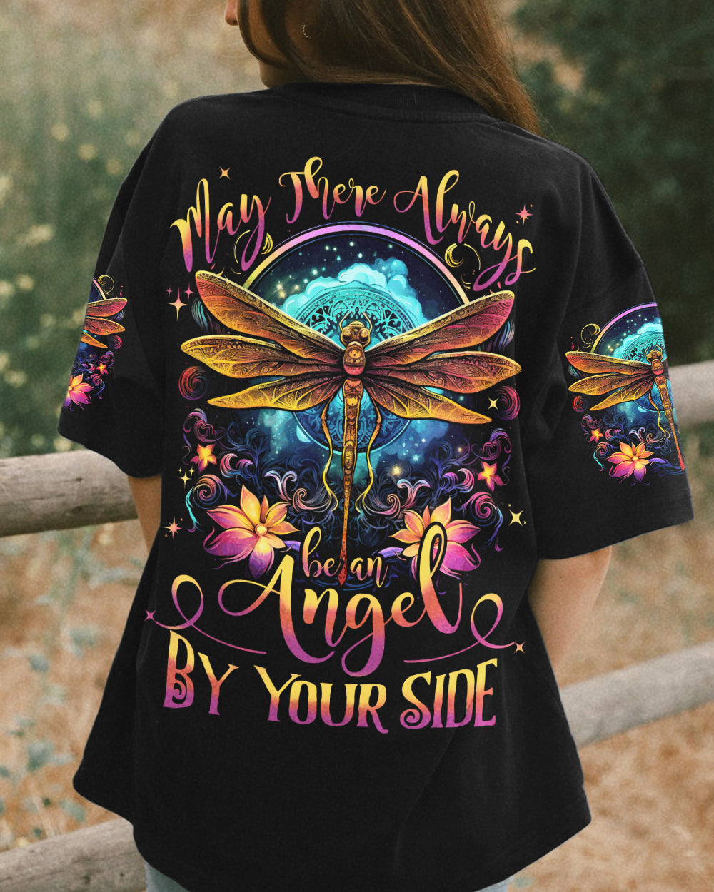 ANGEL BY YOUR SIDE DRAGONFLY ALL OVER PRINT - TYTD3107231