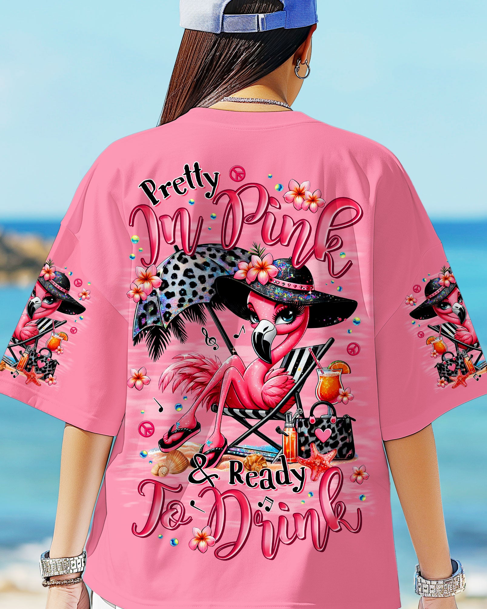 PRETTY IN PINK FLAMINGO ALL OVER PRINT - TLTR1704252