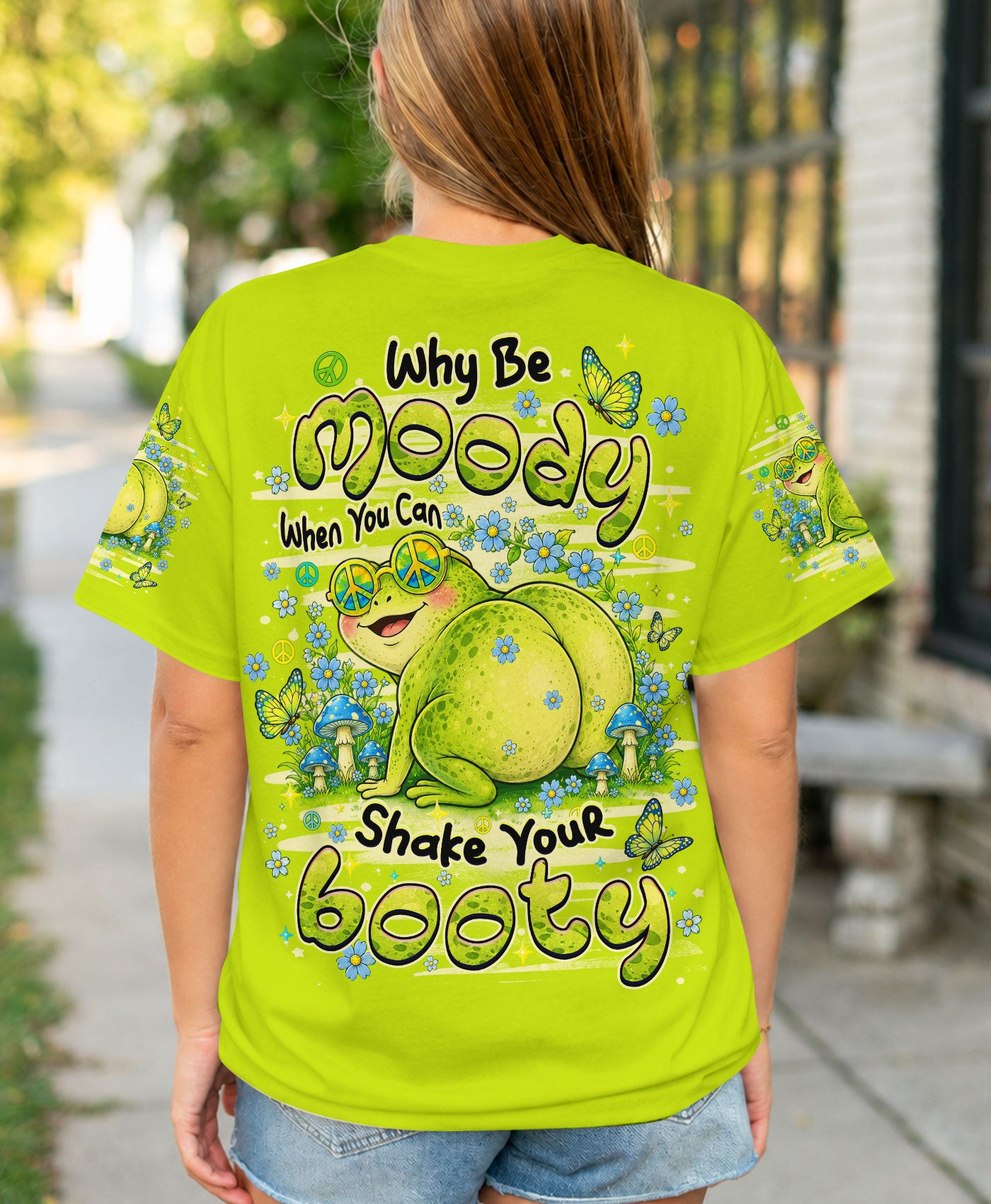 WHY BE MOODY FROG ALL OVER PRINT - TLHN0807262