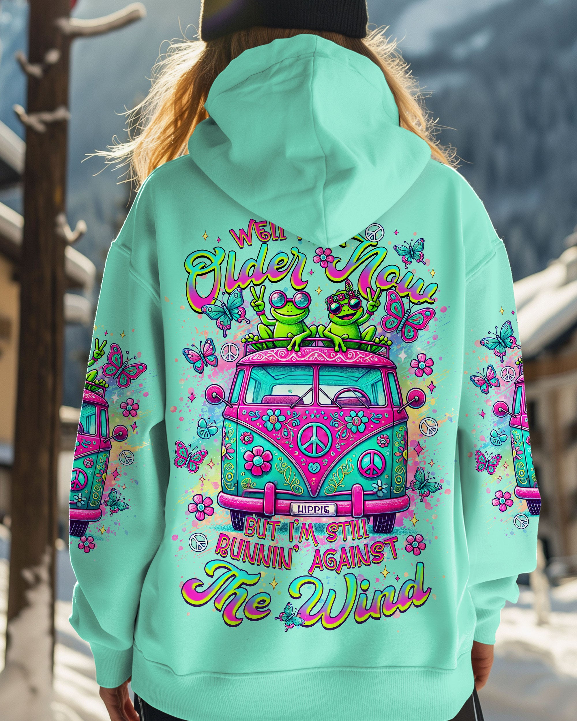 RUNNING AGAINST THE WIND BUS FROG ALL OVER PRINT - TLTR2412245