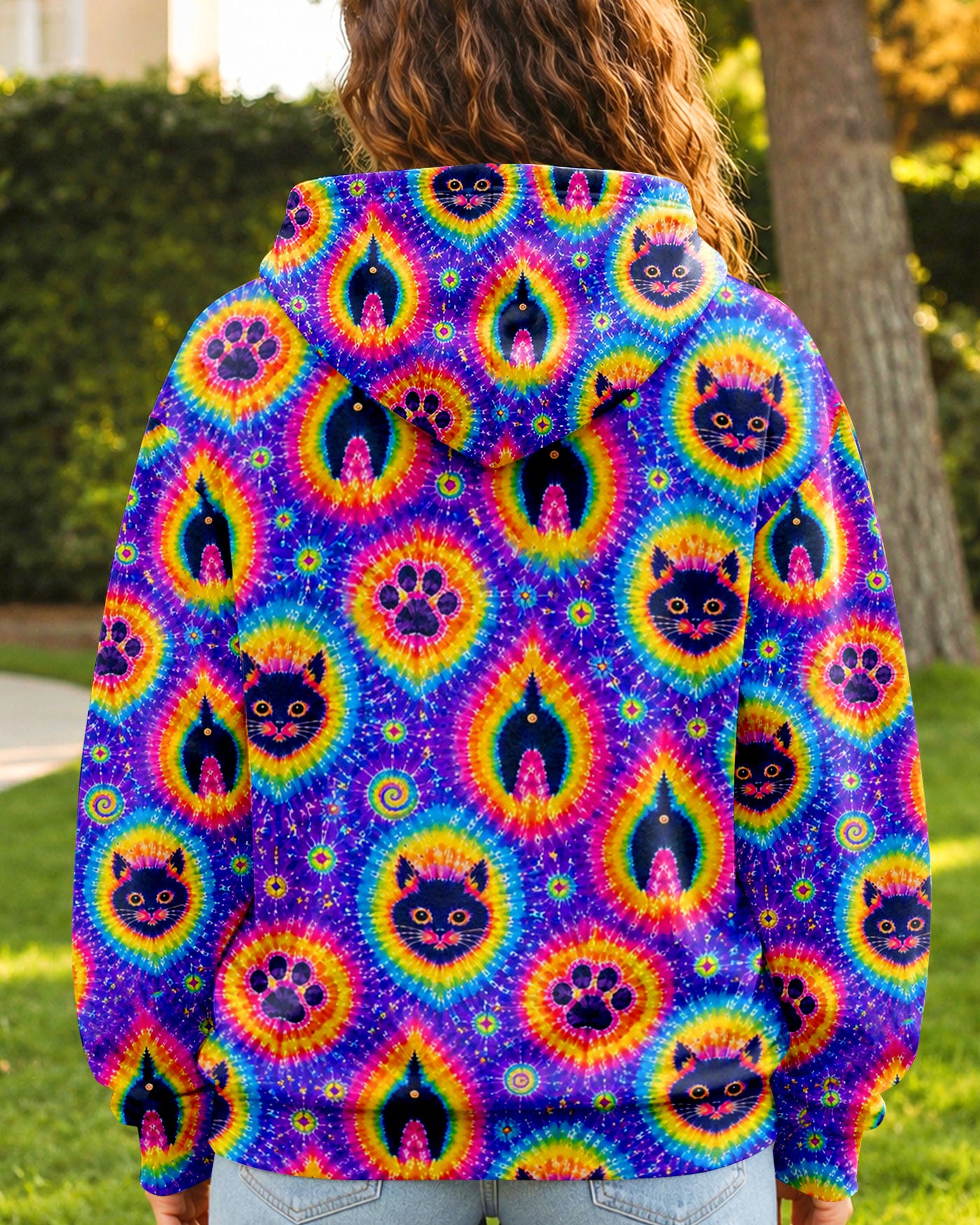 FUNNY CAT PAW PRINT ALL OVER PRINT - TLHN0907261