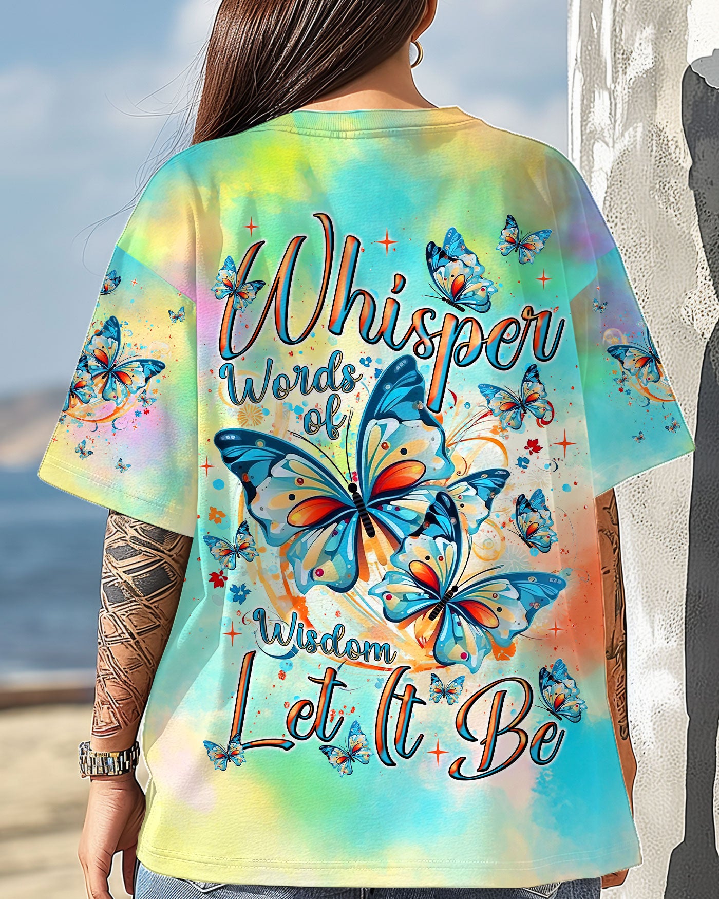 WHISPER WORDS OF WISDOM BUTTERFLY ALL OVER PRINT - TLNT0803253