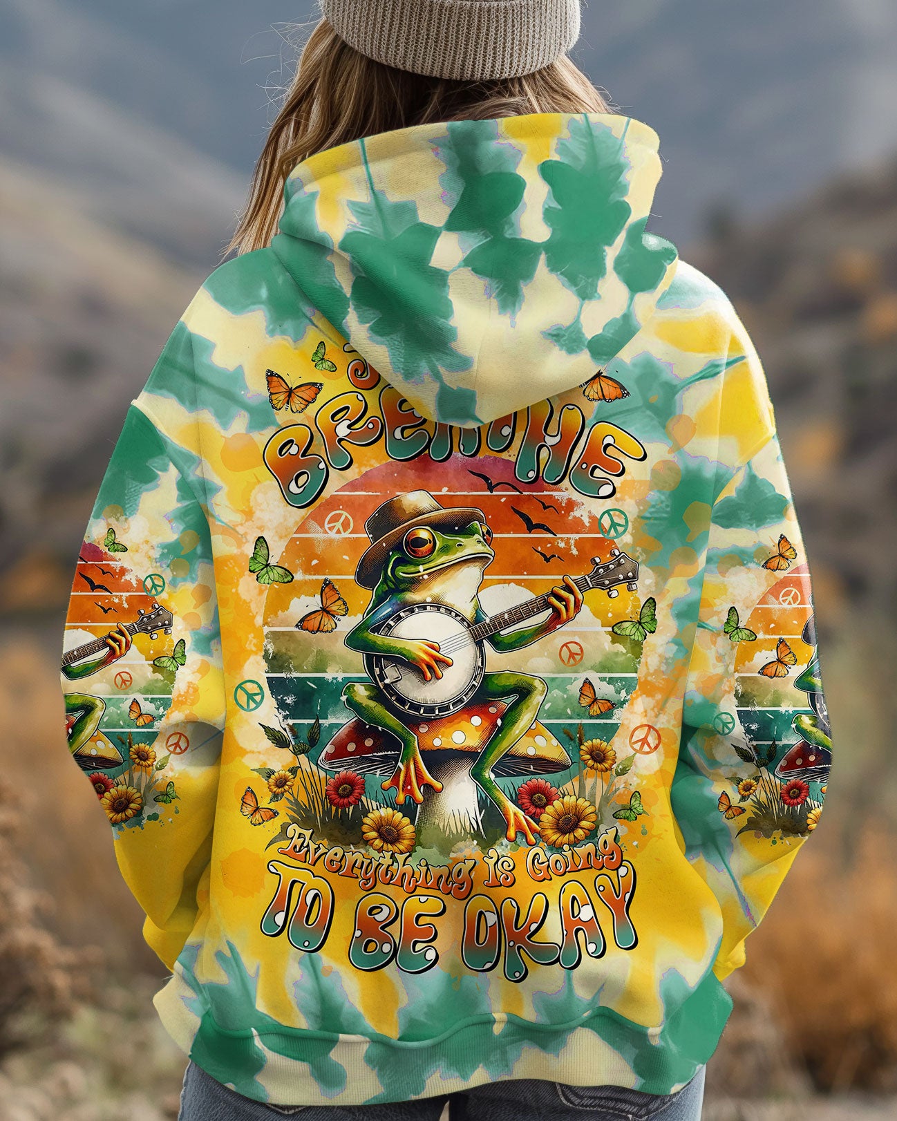 JUST BREATHE FROG ALL OVER PRINT - TLTR0502252