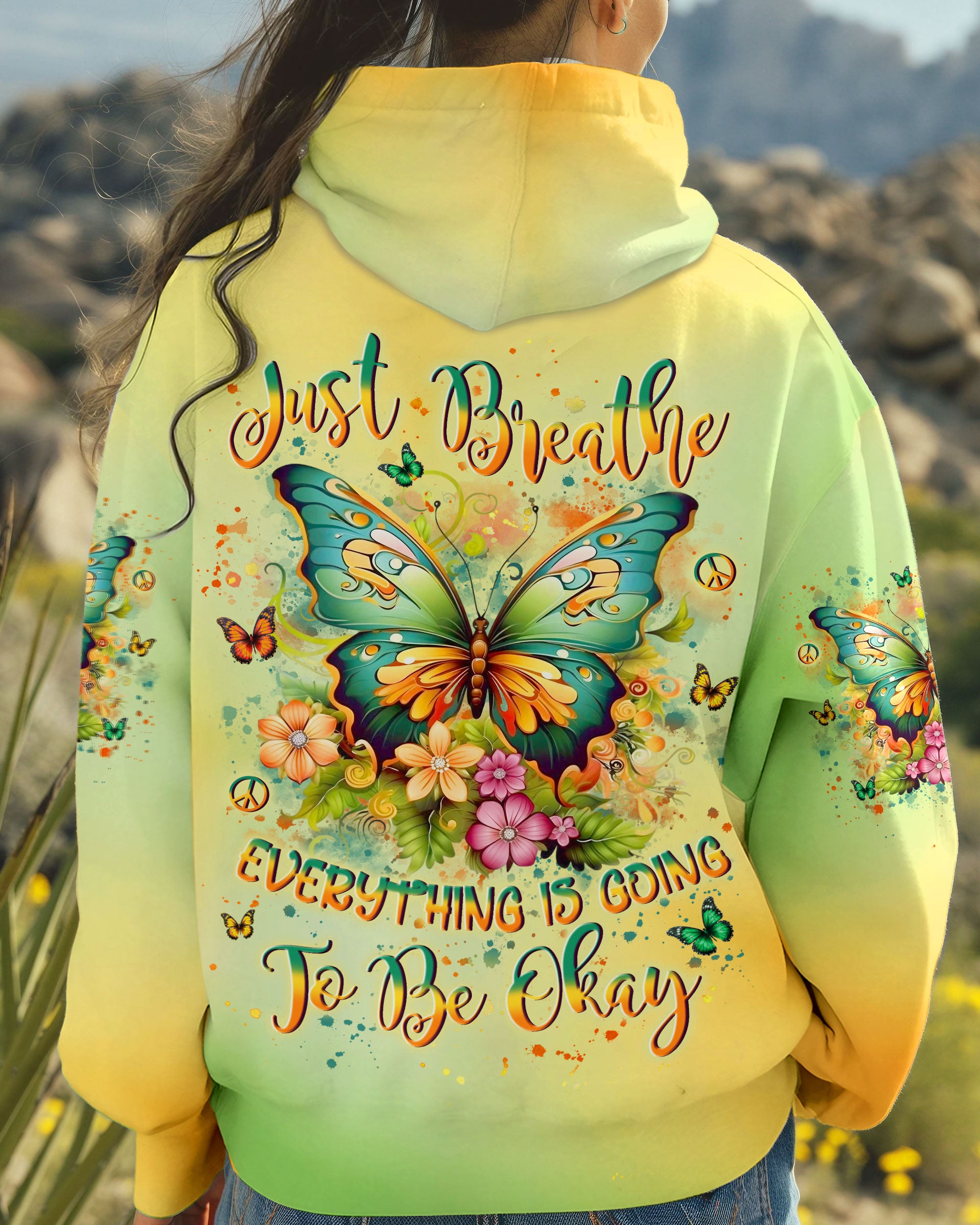 JUST BREATHE DRAGONFLY ALL OVER PRINT - YHLN1802252