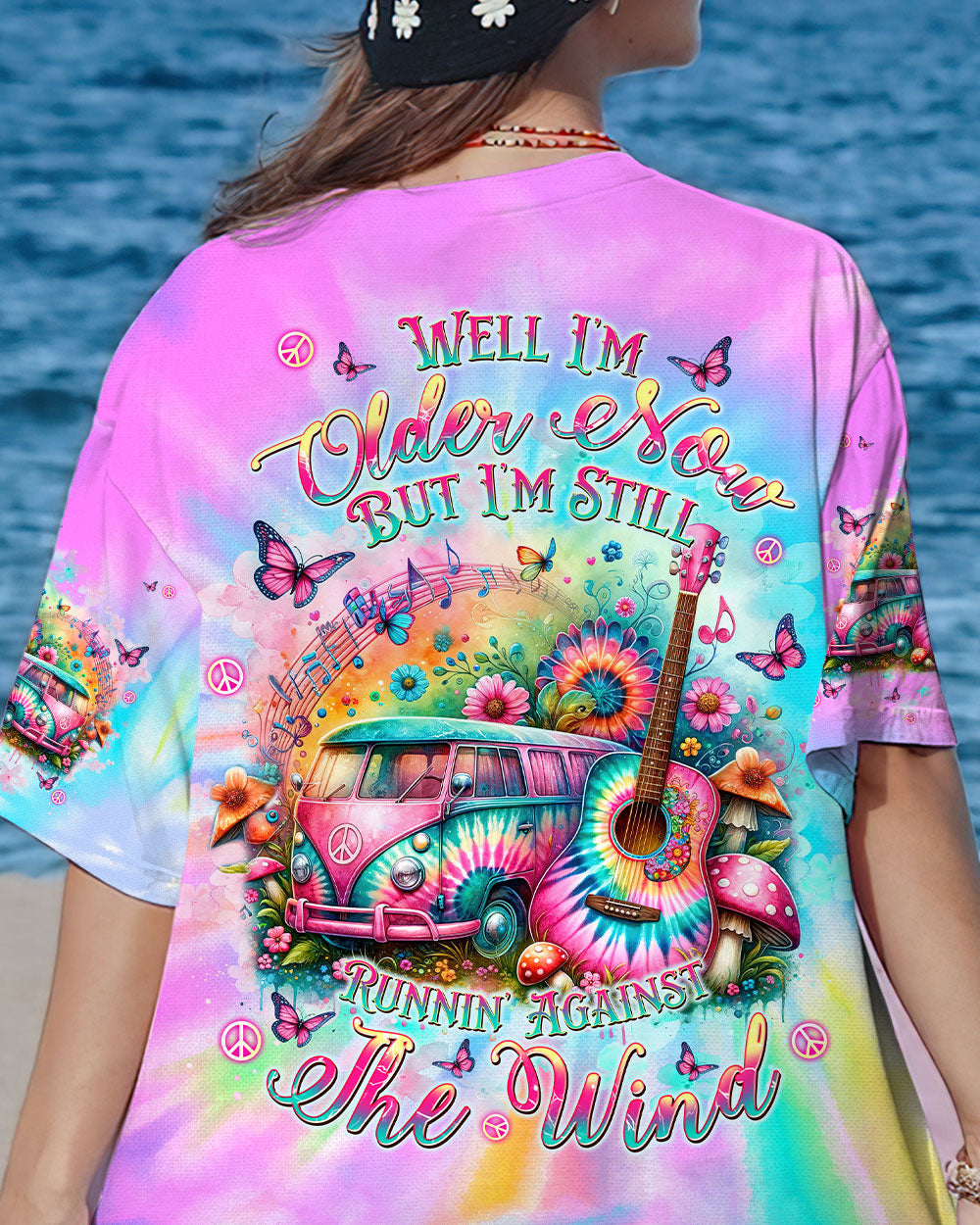 RUNNING AGAINST THE WIND HIPPIE BUS TIE DYE ALL OVER PRINT - TLNT2806244