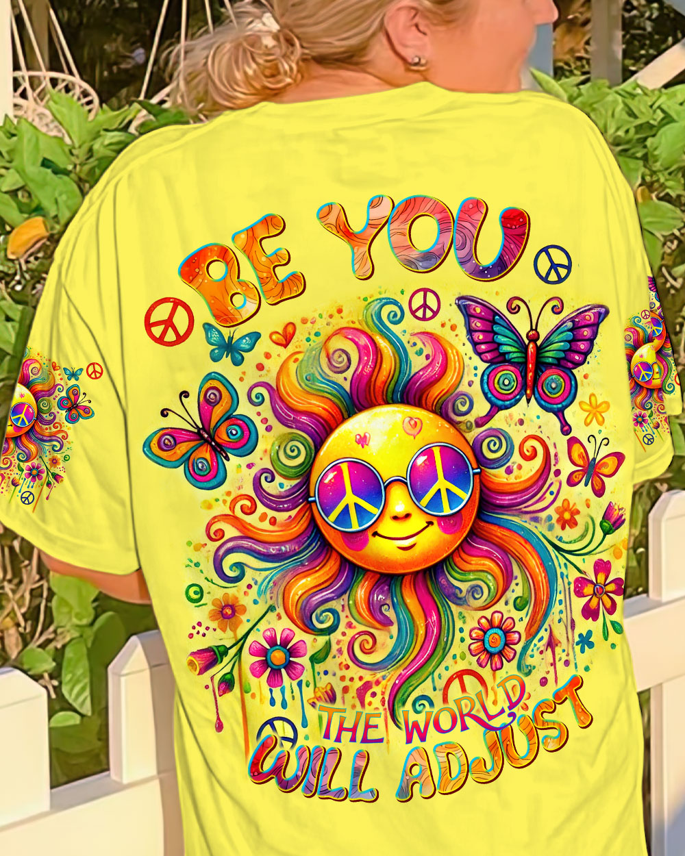 BE YOU THE WORLD WILL ADJUST SUN ALL OVER PRINT - TLNT0307243