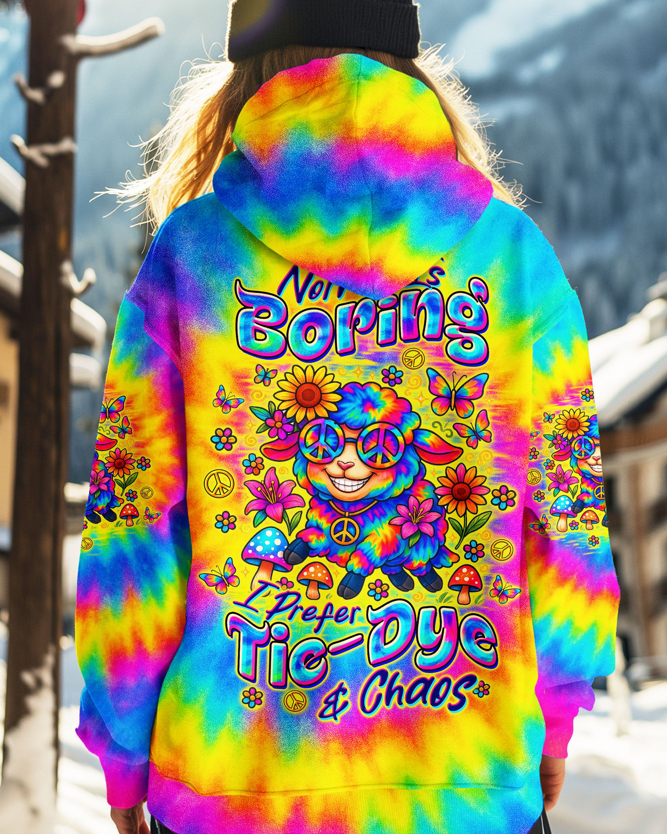 I PREFER TIE DYE AND CHAOS SHEEP ALL OVER PRINT - TLTW0207251