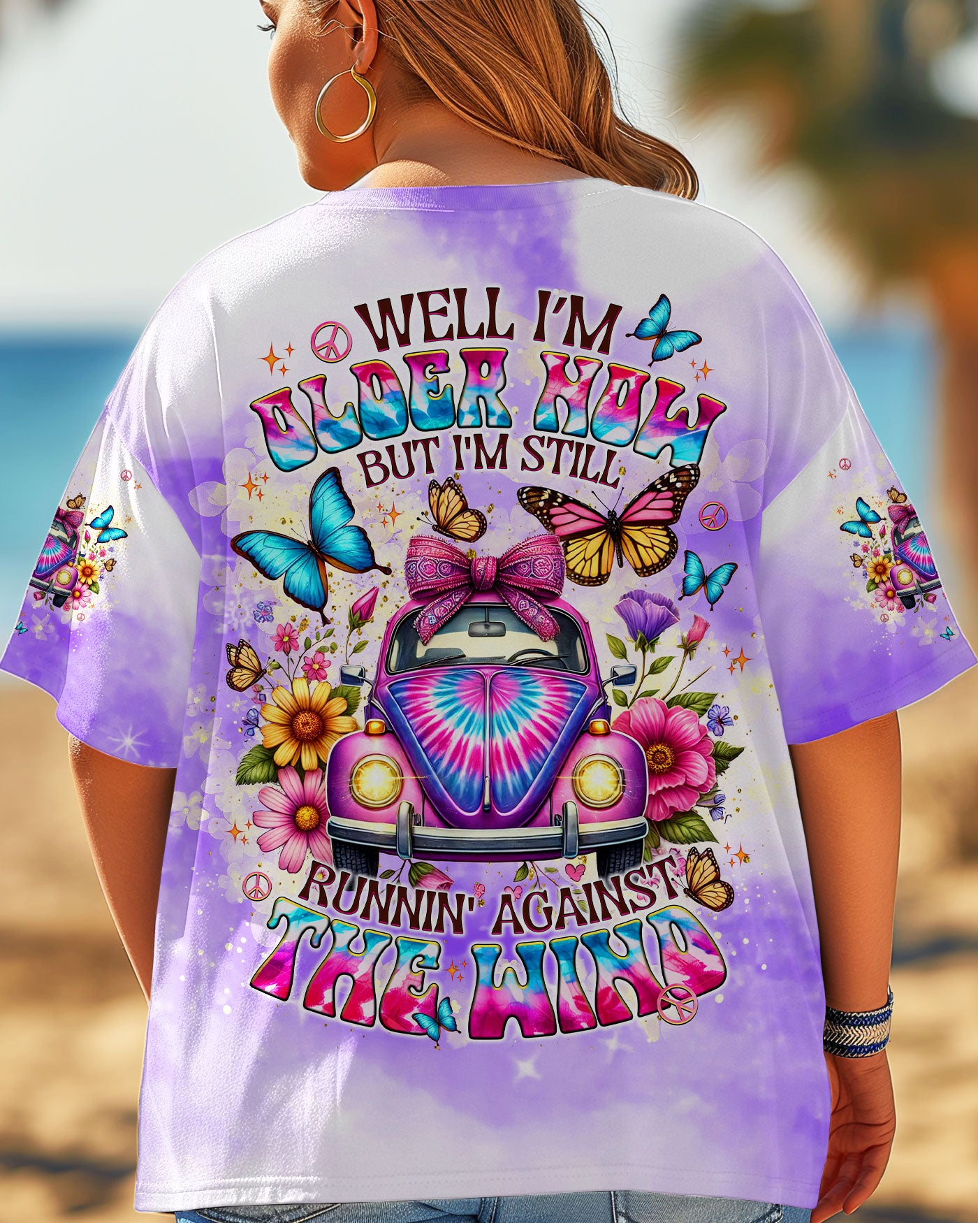 RUNNING AGAINST THE WIND CAR TIE DYE ALL OVER PRINT  - TLNT0904253