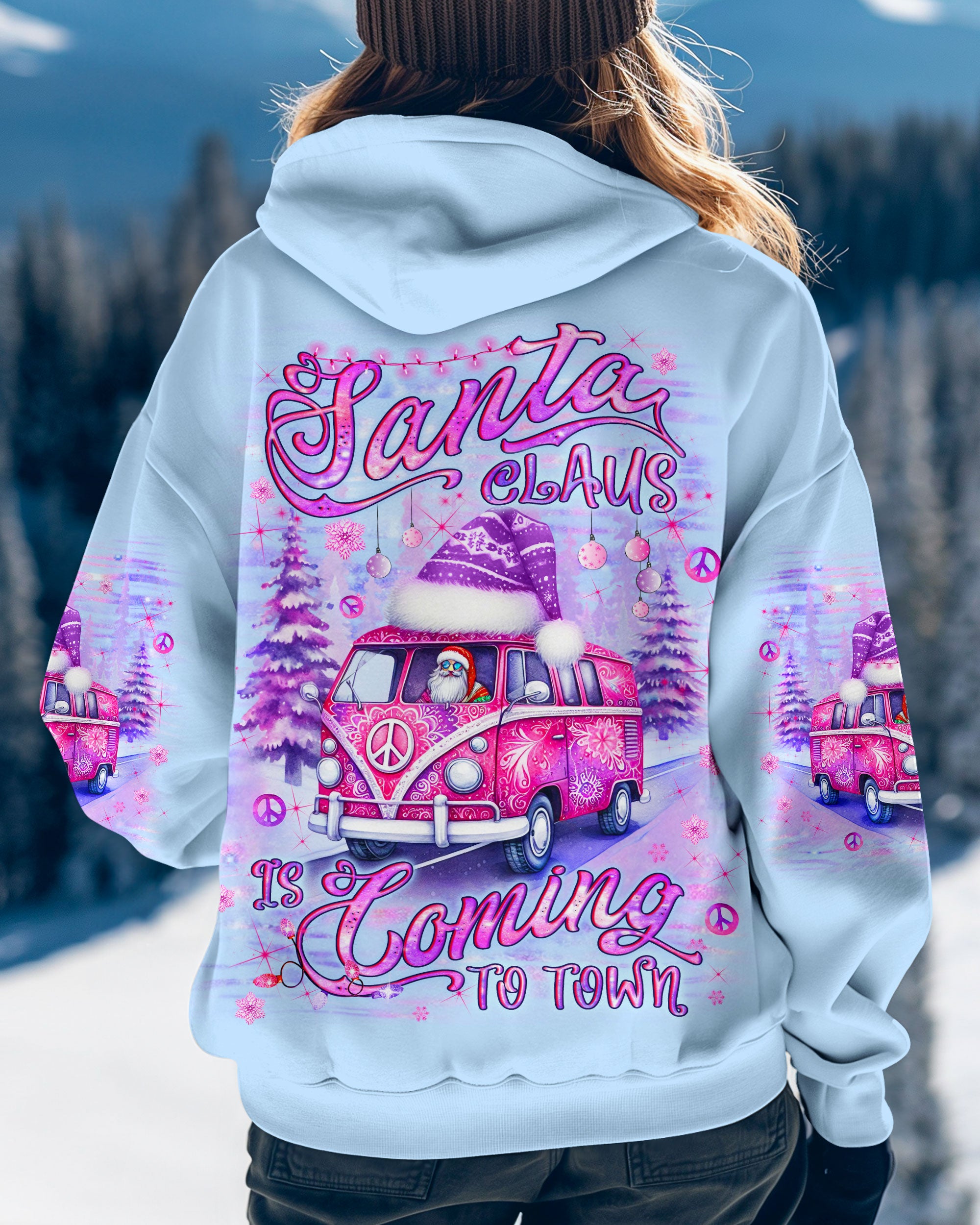 SANTA CLAUS IS COMING CHRISTMAS ALL OVER PRINT - YHLN2810243