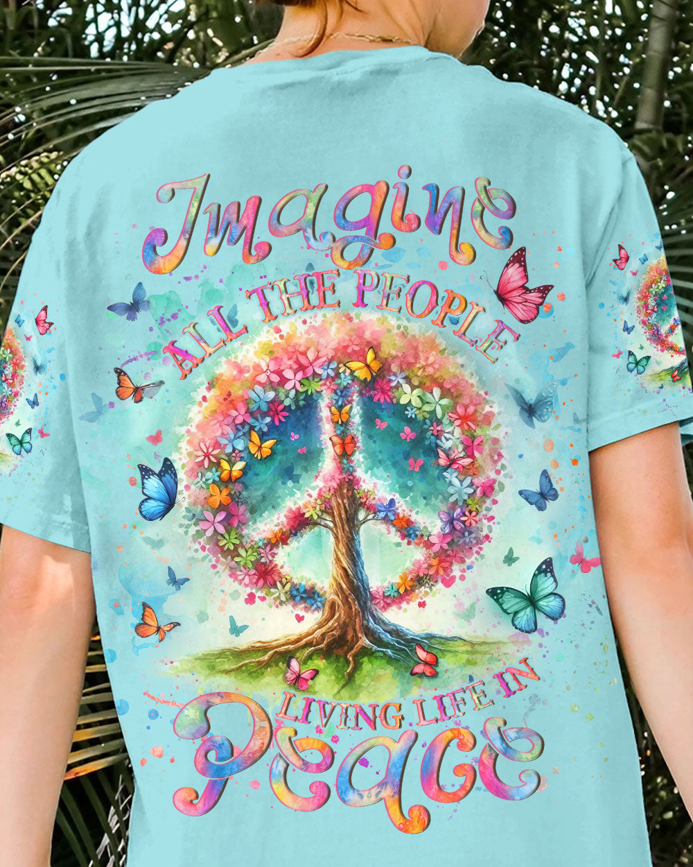 IMAGINE ALL THE PEOPLE LIVING LIFE IN PEACE ALL OVER PRINT - YHLN0207243