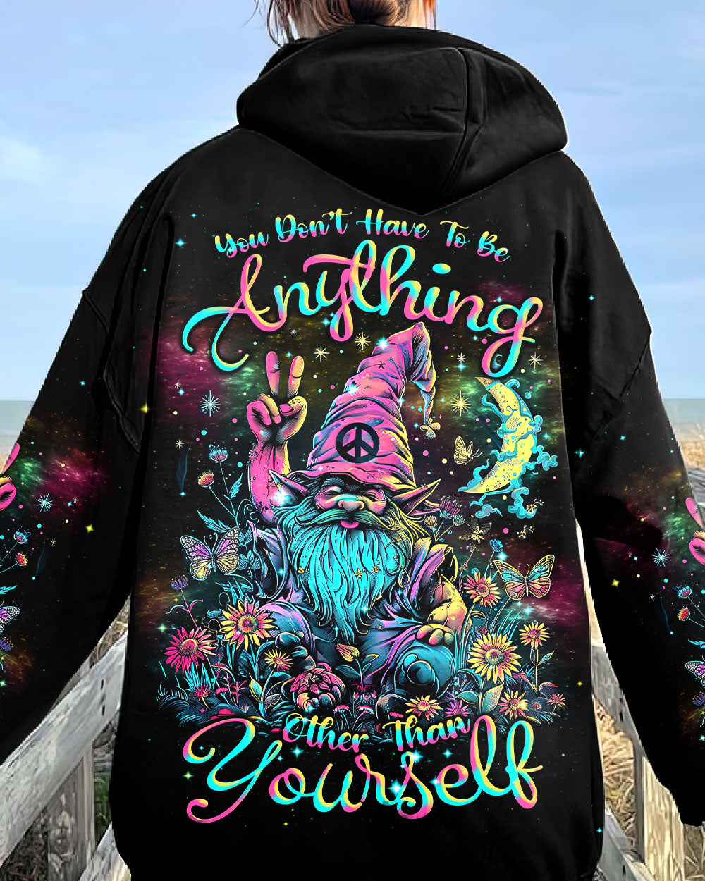 YOU DON'T HAVE TO BE ANYTHING GNOME ALL OVER PRINT - TLNT1203244