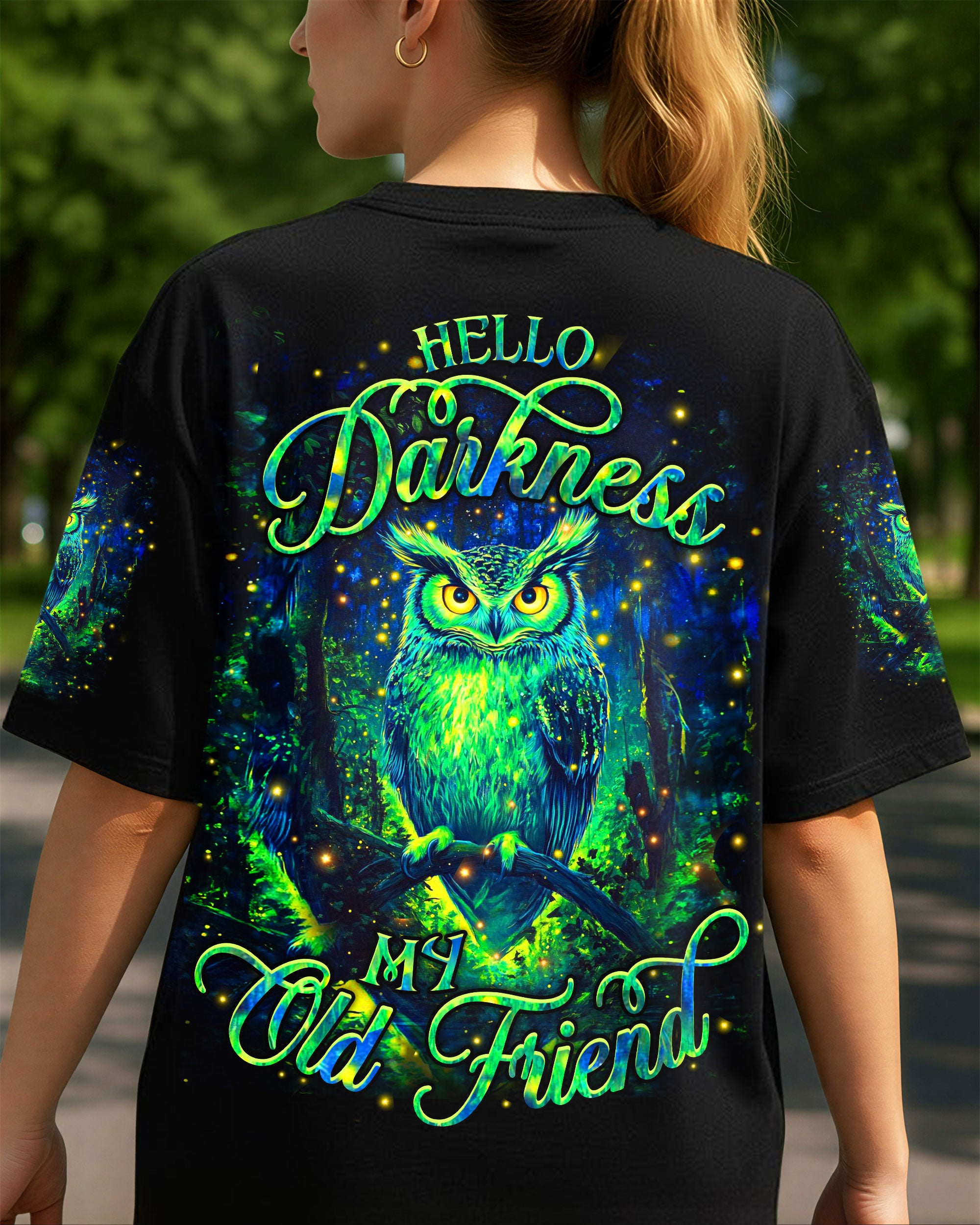 HELLO DARKNESS MY OLD FRIEND OWL ALL OVER PRINT - YHHN2801261