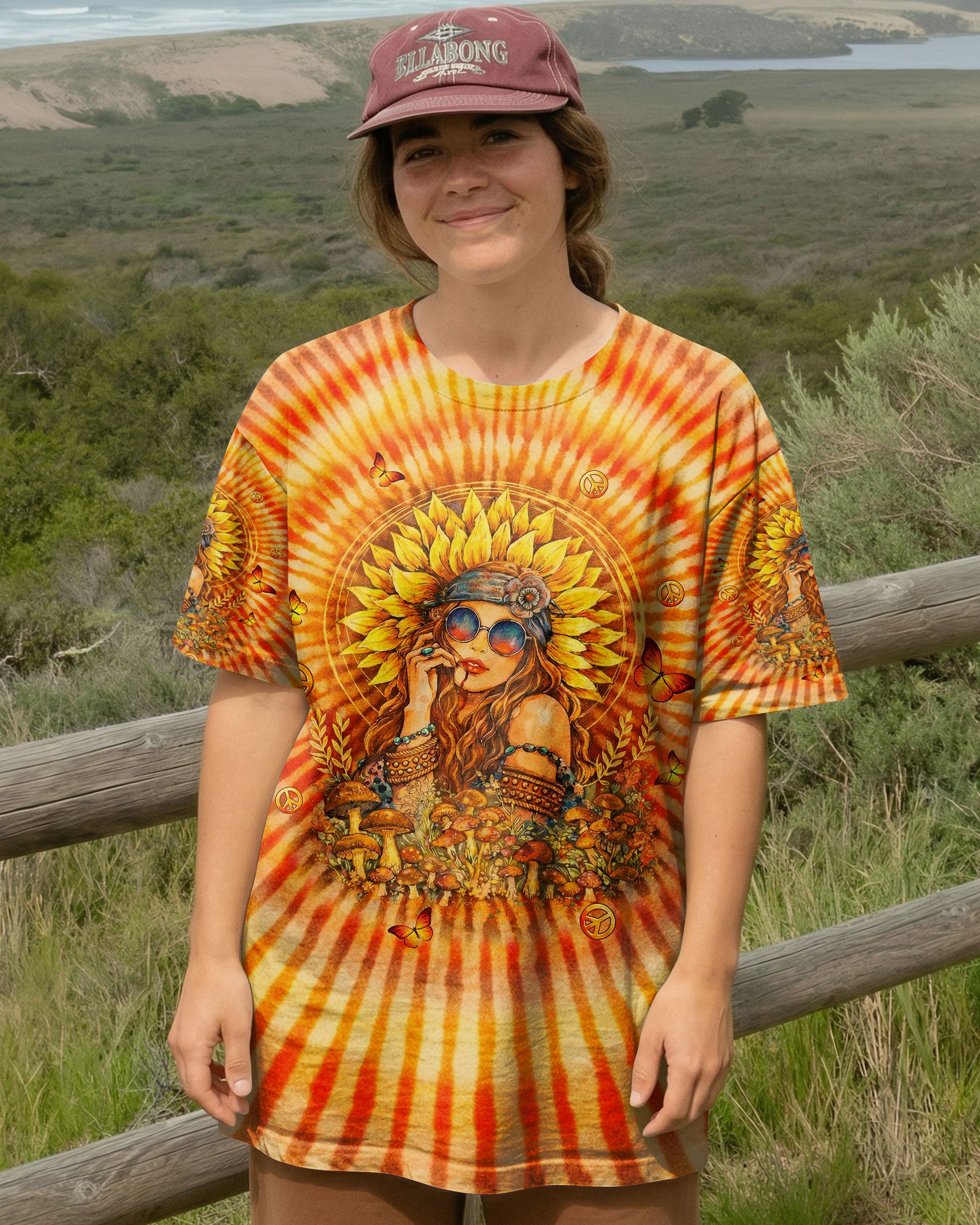SHE IS SUNSHINE SWIRL ALL OVER PRINT  - TLTW1002262