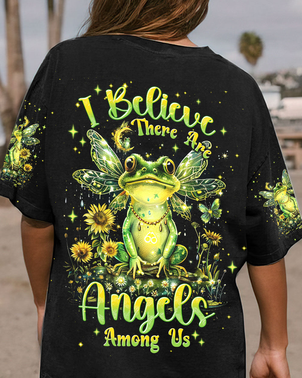 I BELIEVE THERE ARE ANGELS AMONG US FROG ALL OVER PRINT - TLNT2603245